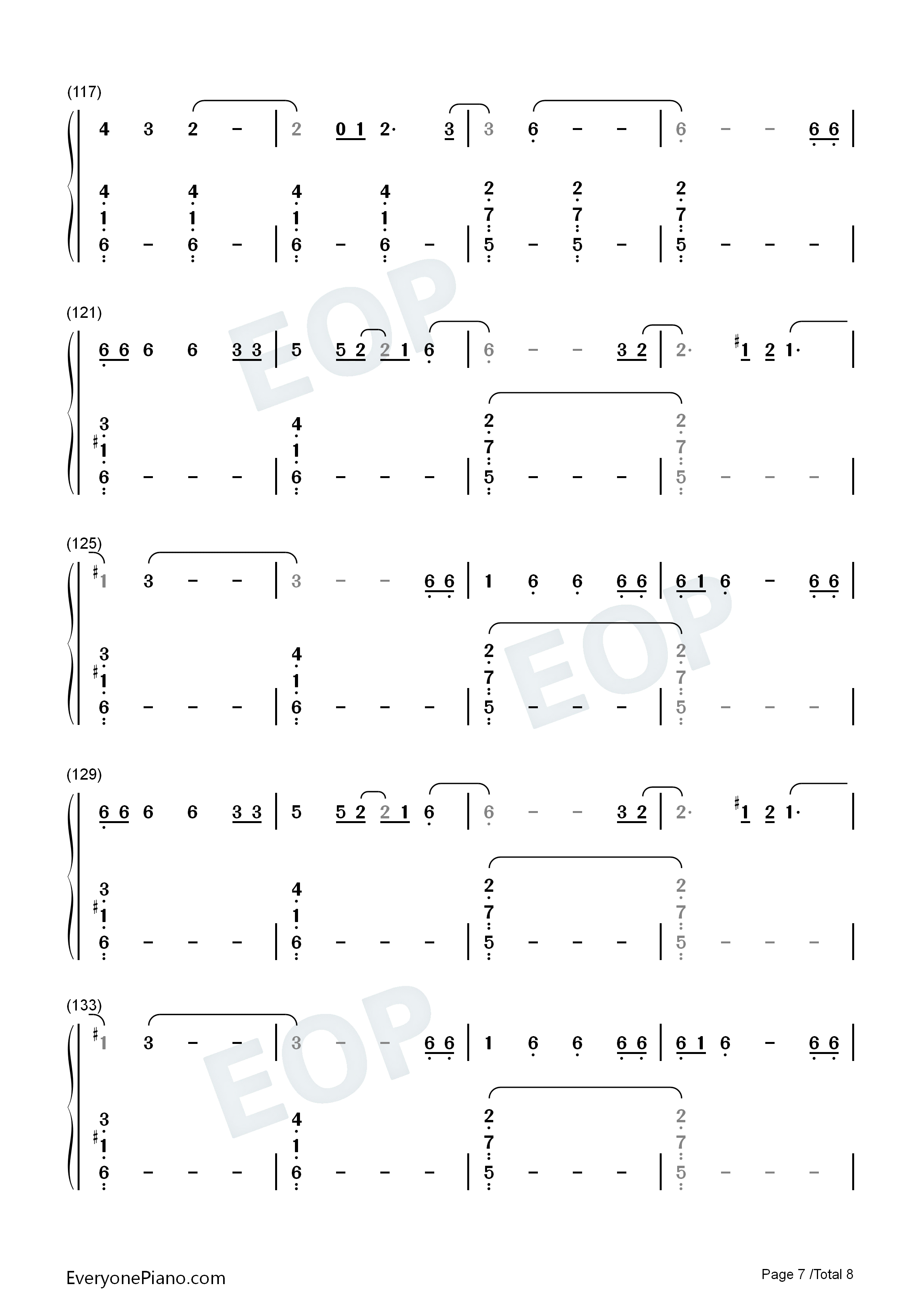 Empire钢琴简谱_Shakira演唱