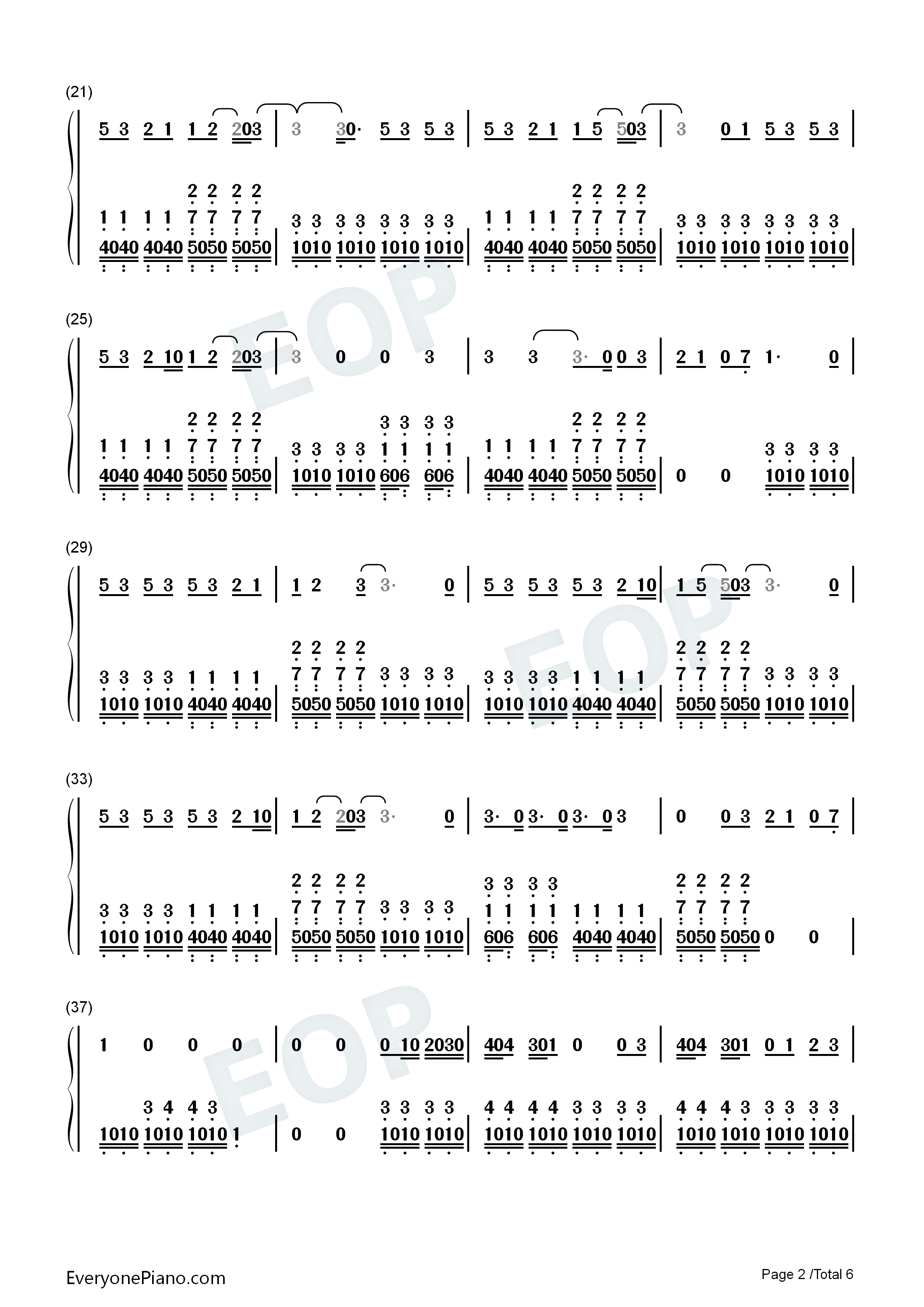 Live_While_We're_Young钢琴简谱_One_Direction演唱