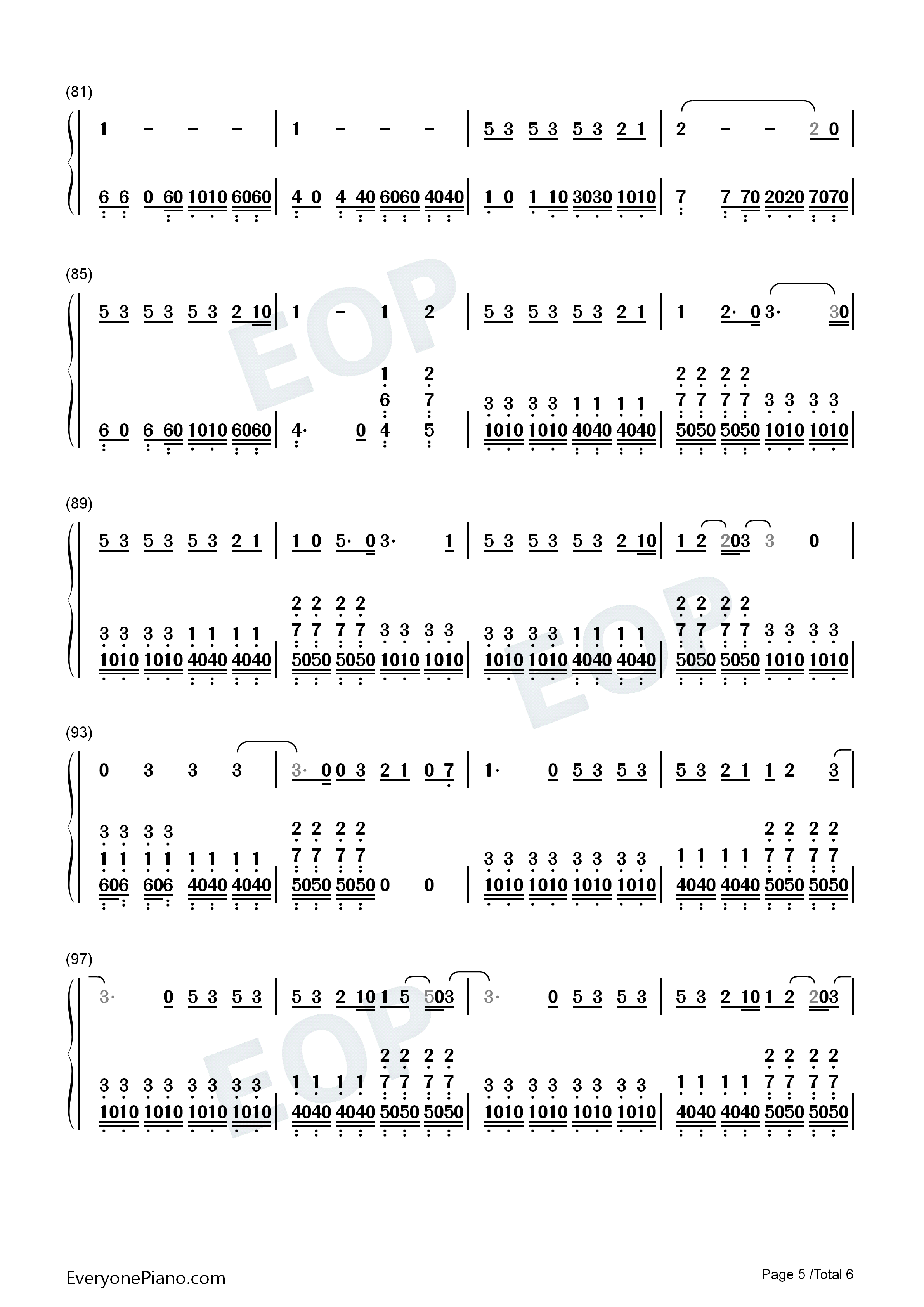 Live_While_We're_Young钢琴简谱_One_Direction演唱