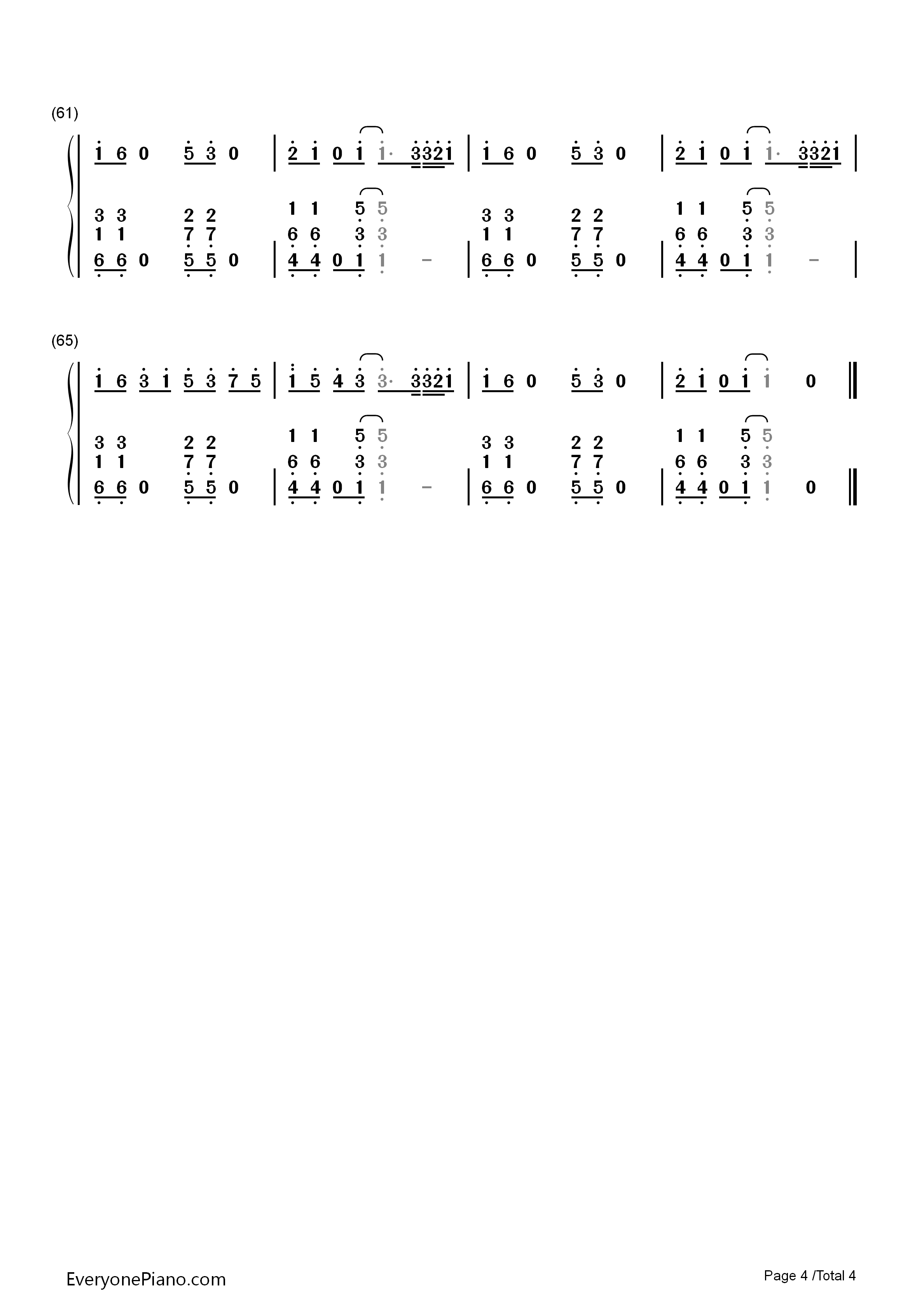 Rock_Me钢琴简谱_One_Direction演唱