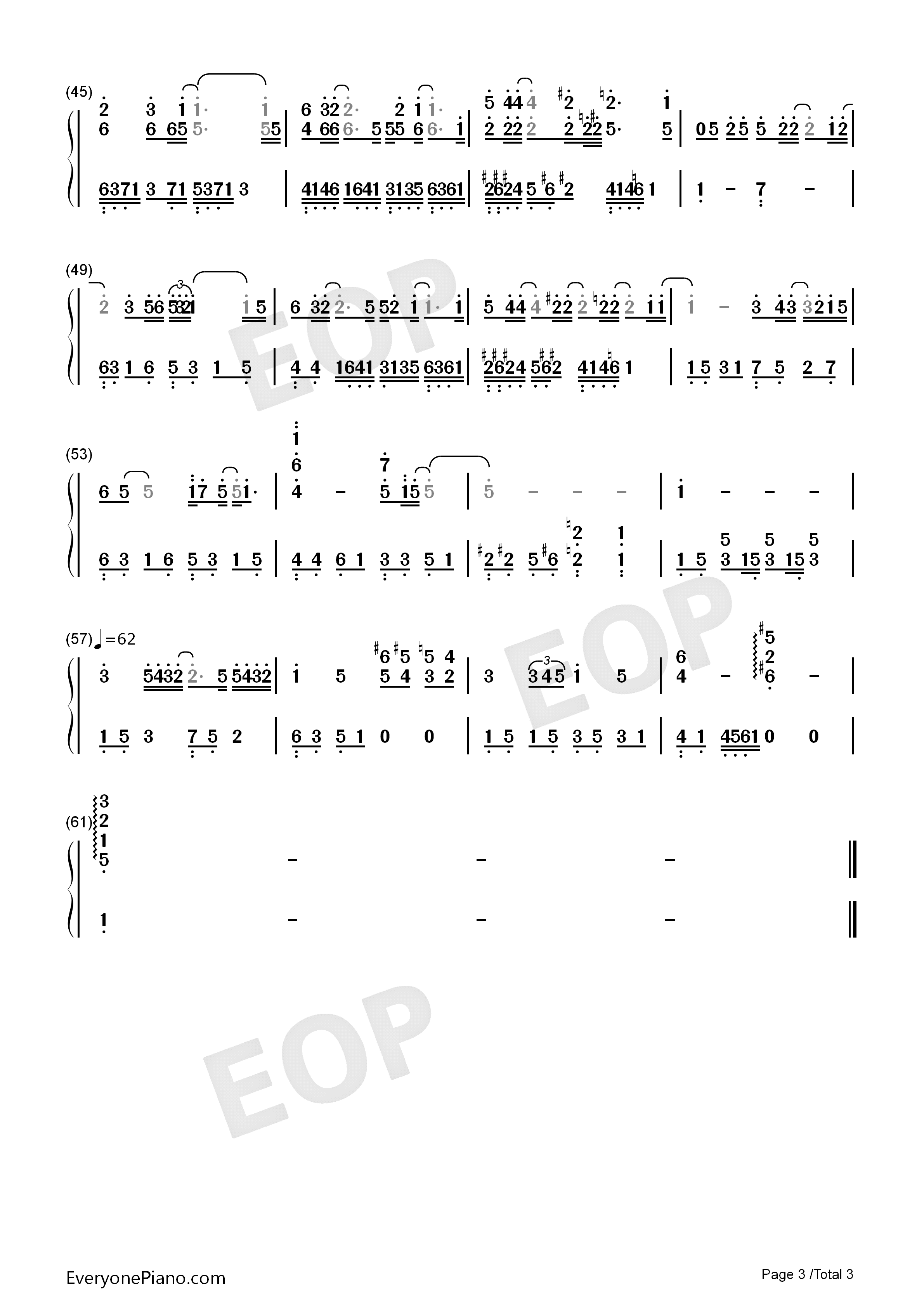 专属天使钢琴简谱_Tank演唱