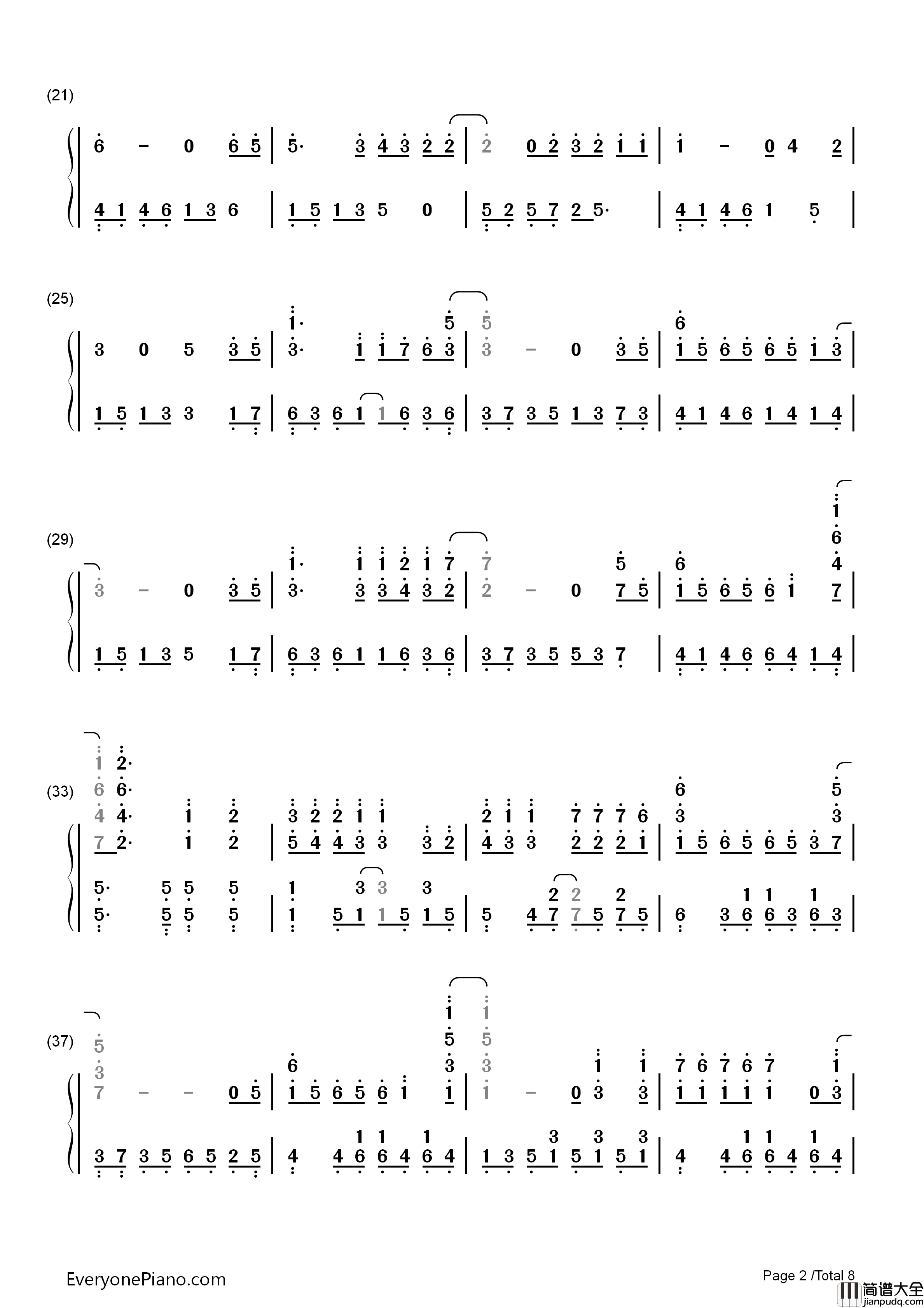 手纸_～拝启_十五の君へ～Angela_Aki钢琴简谱_Angela_Aki演唱