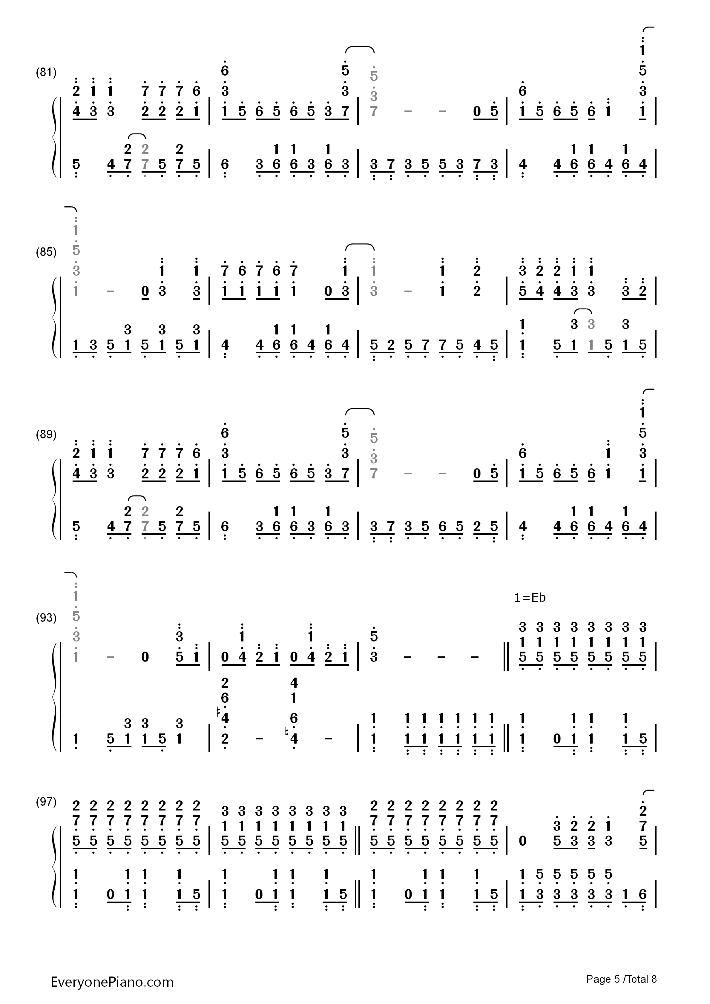 手纸_～拝启_十五の君へ～Angela_Aki钢琴简谱_Angela_Aki演唱