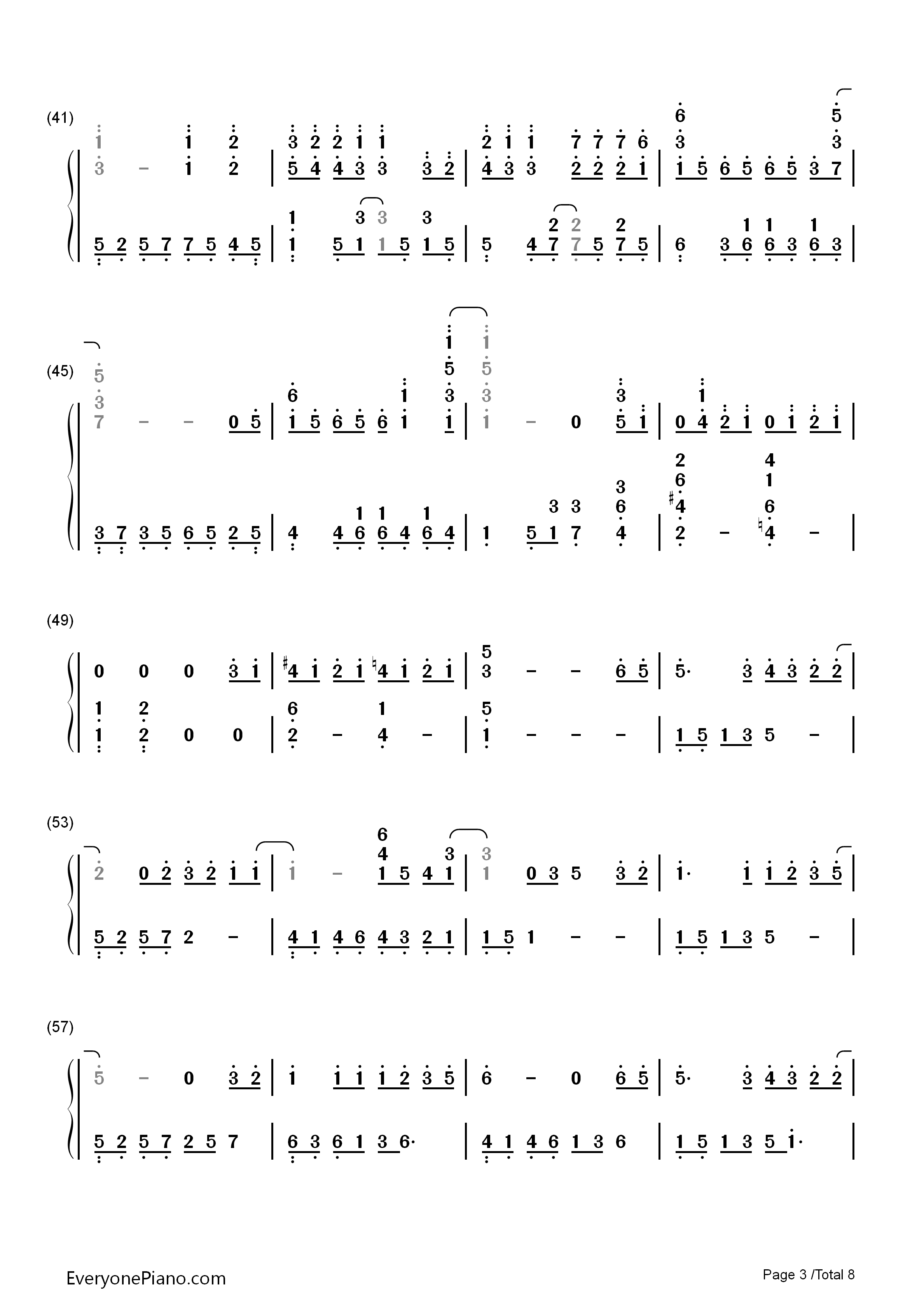 手纸_～拝启_十五の君へ～Angela_Aki钢琴简谱_Angela_Aki演唱