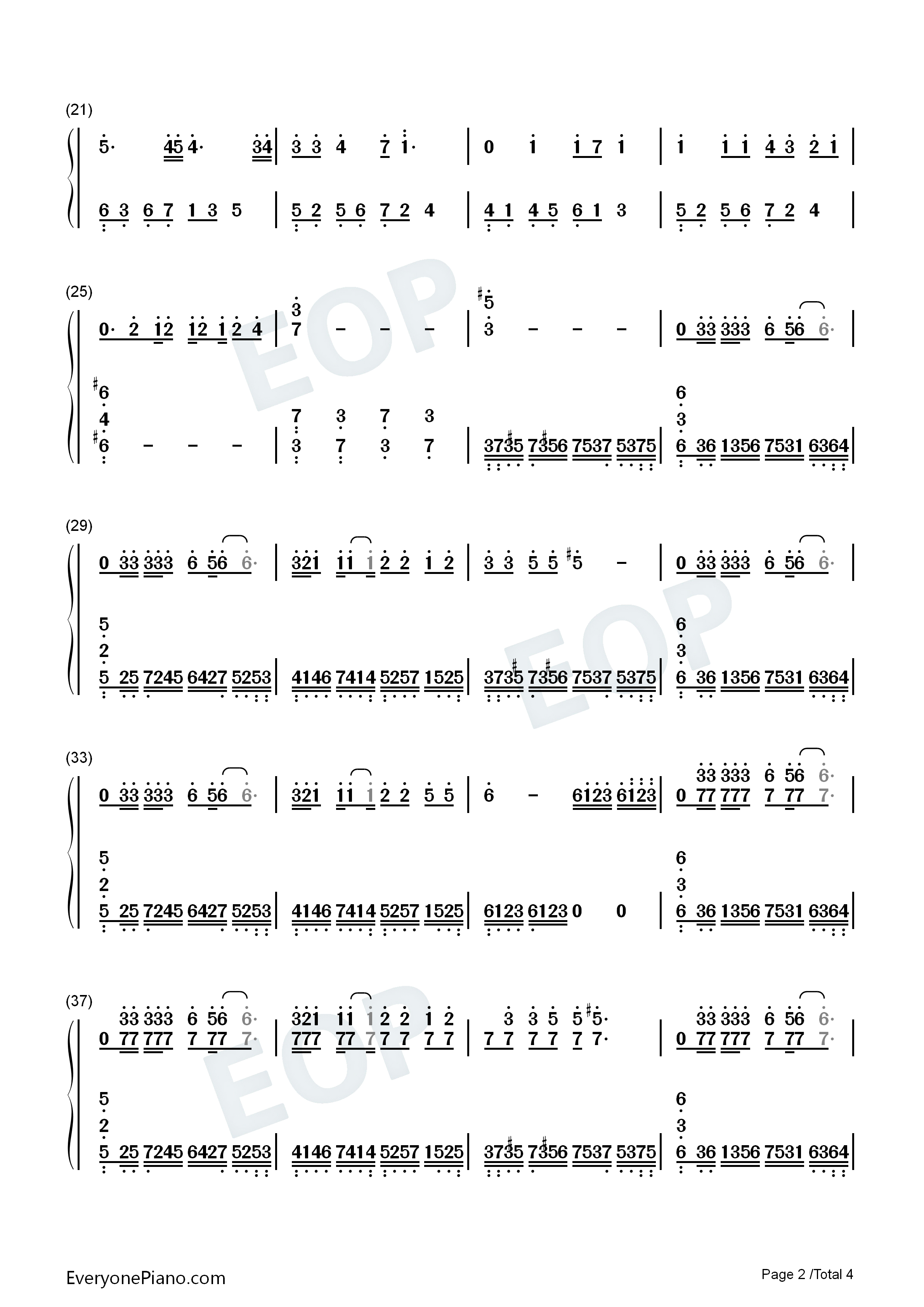 _棋魂_片尾曲（ヒカルの碁ED）钢琴简谱_棋魂演唱