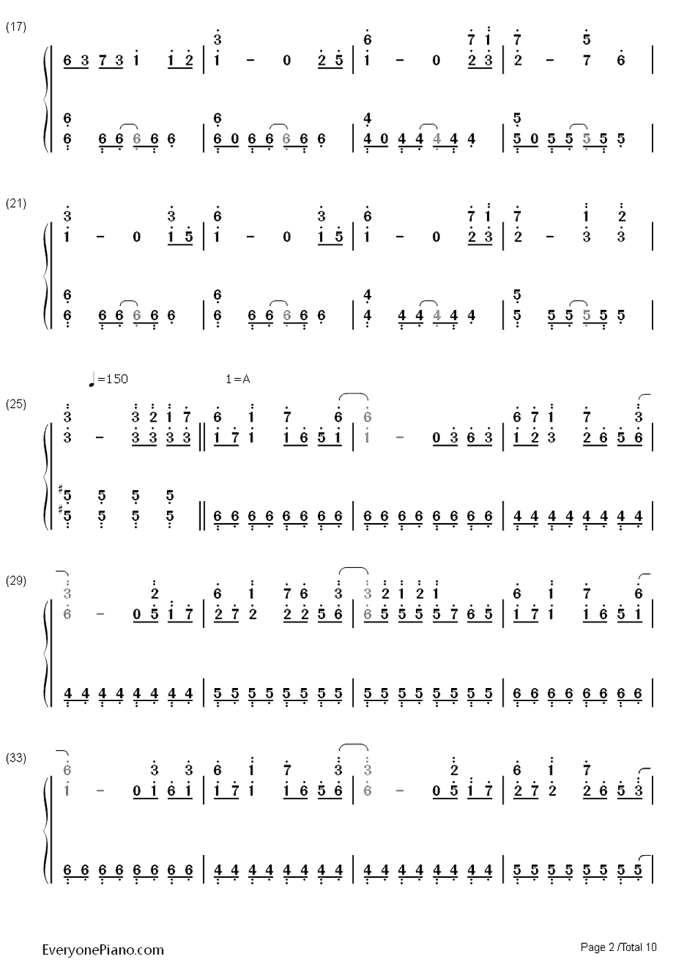 恋色マスタースパーク钢琴简谱_东方Project演唱