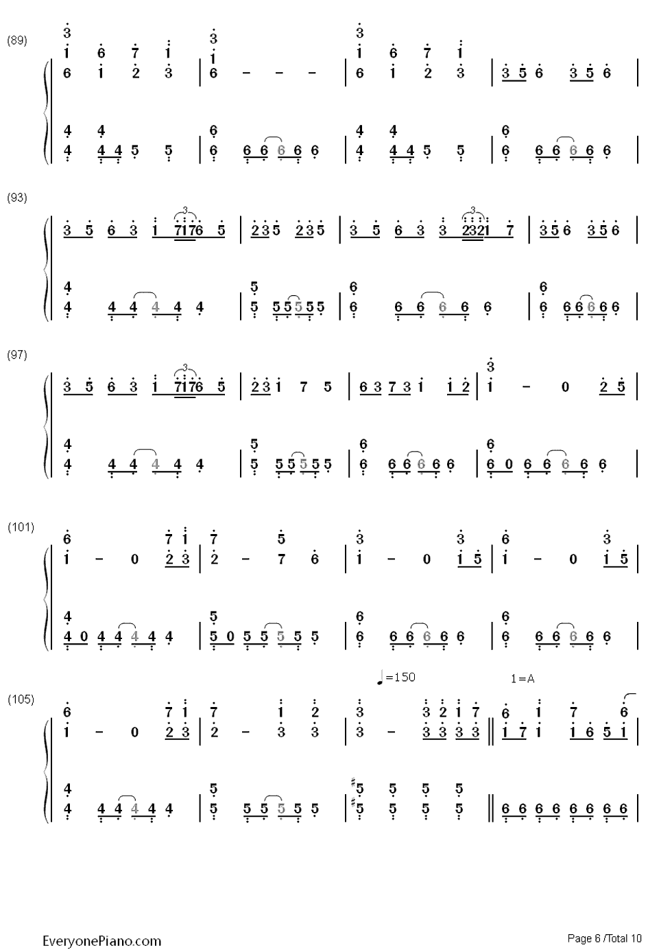 恋色マスタースパーク钢琴简谱_东方Project演唱