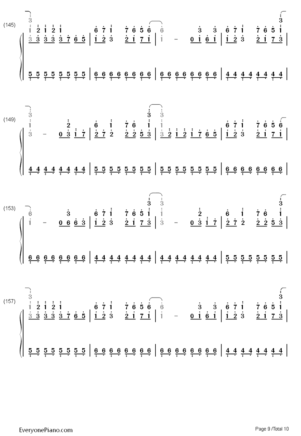 恋色マスタースパーク钢琴简谱_东方Project演唱