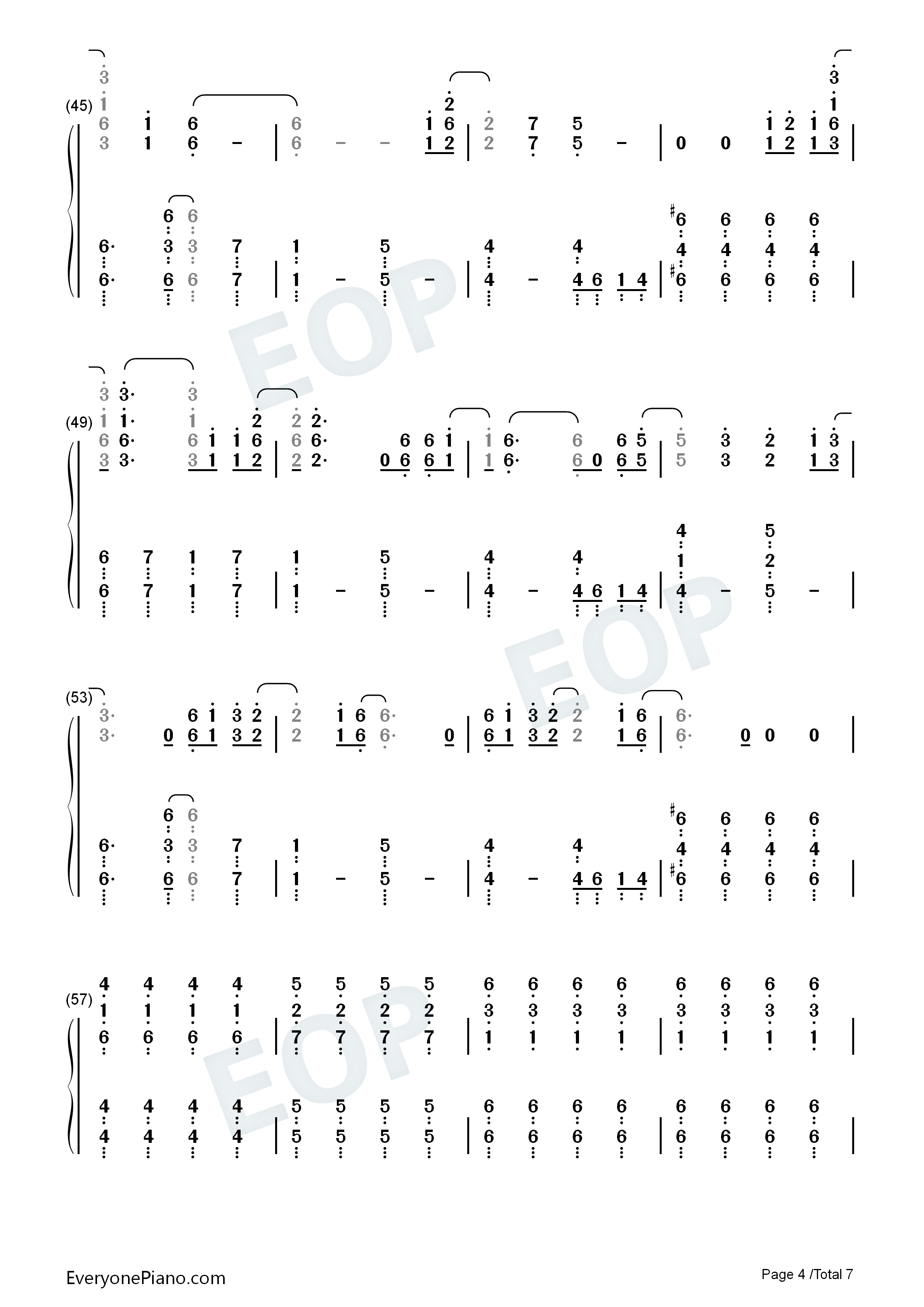My_Life_钢琴简谱_50_Cent_Feat._Eminem_&_Adam_Levine演唱