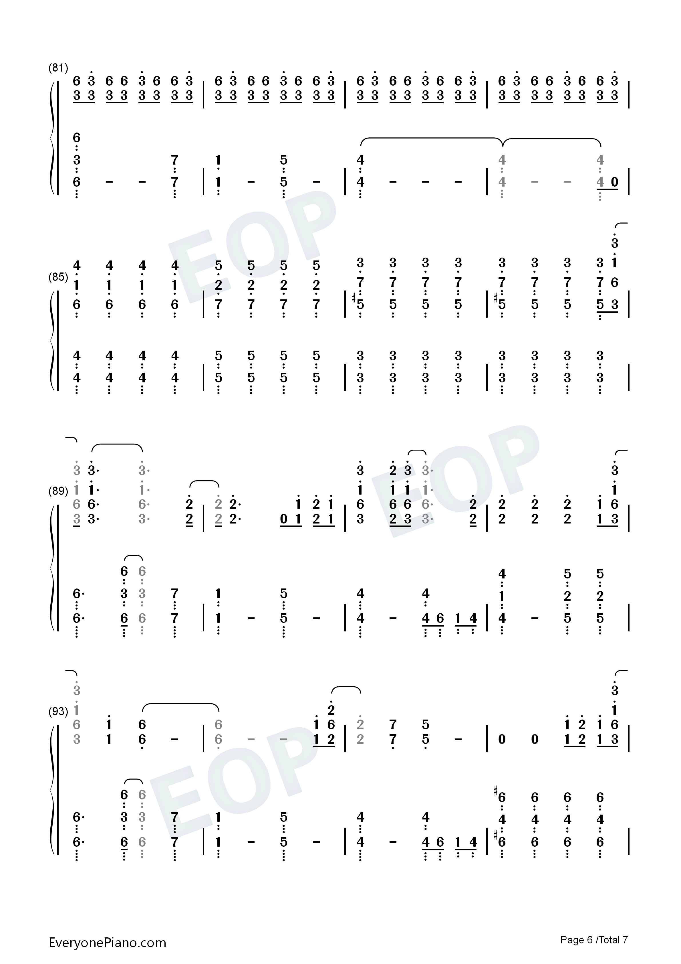 My_Life_钢琴简谱_50_Cent_Feat._Eminem_&_Adam_Levine演唱