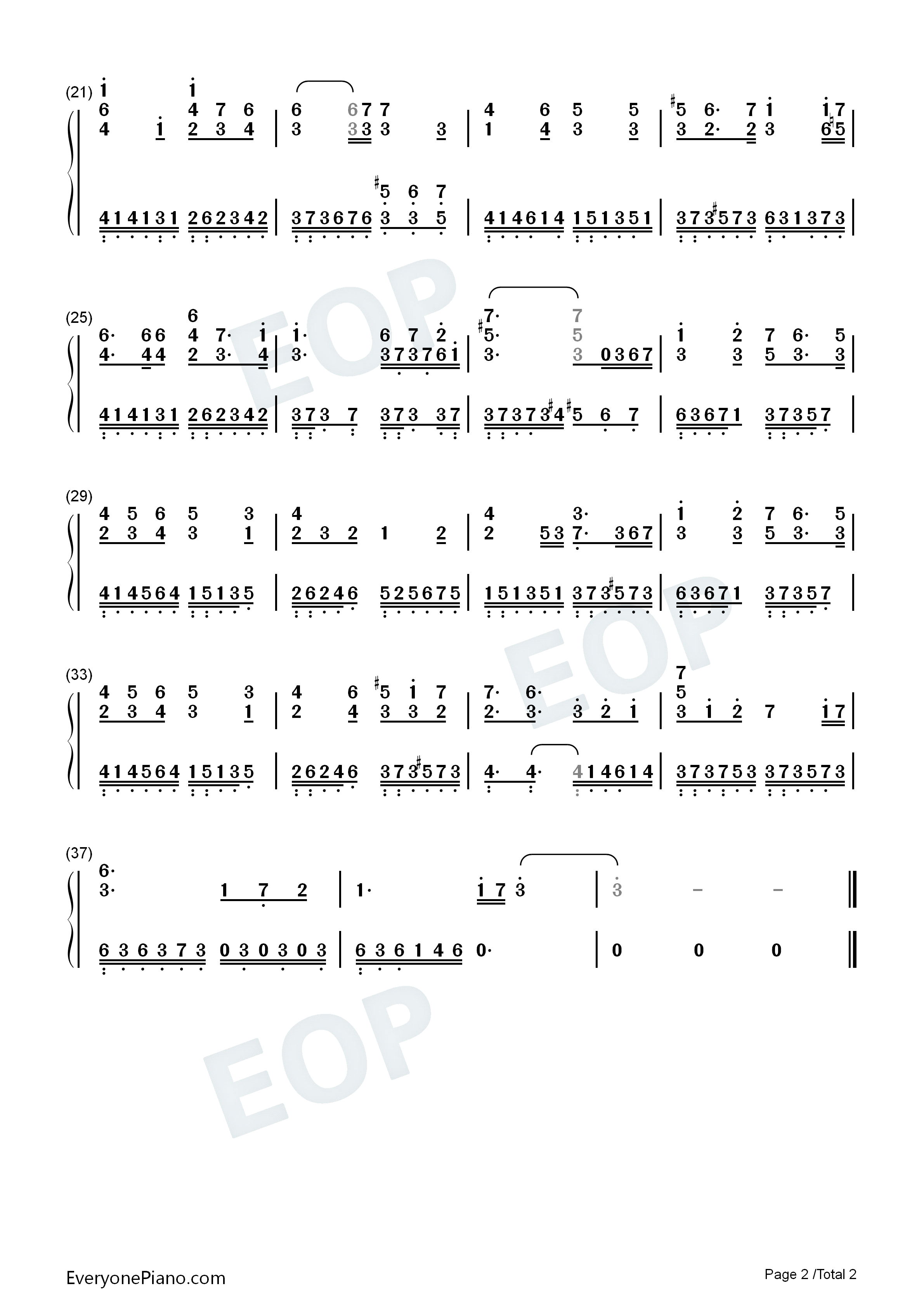 璀璨天空中的寂静（輝く空の静寂には）钢琴简谱_Kalafina演唱