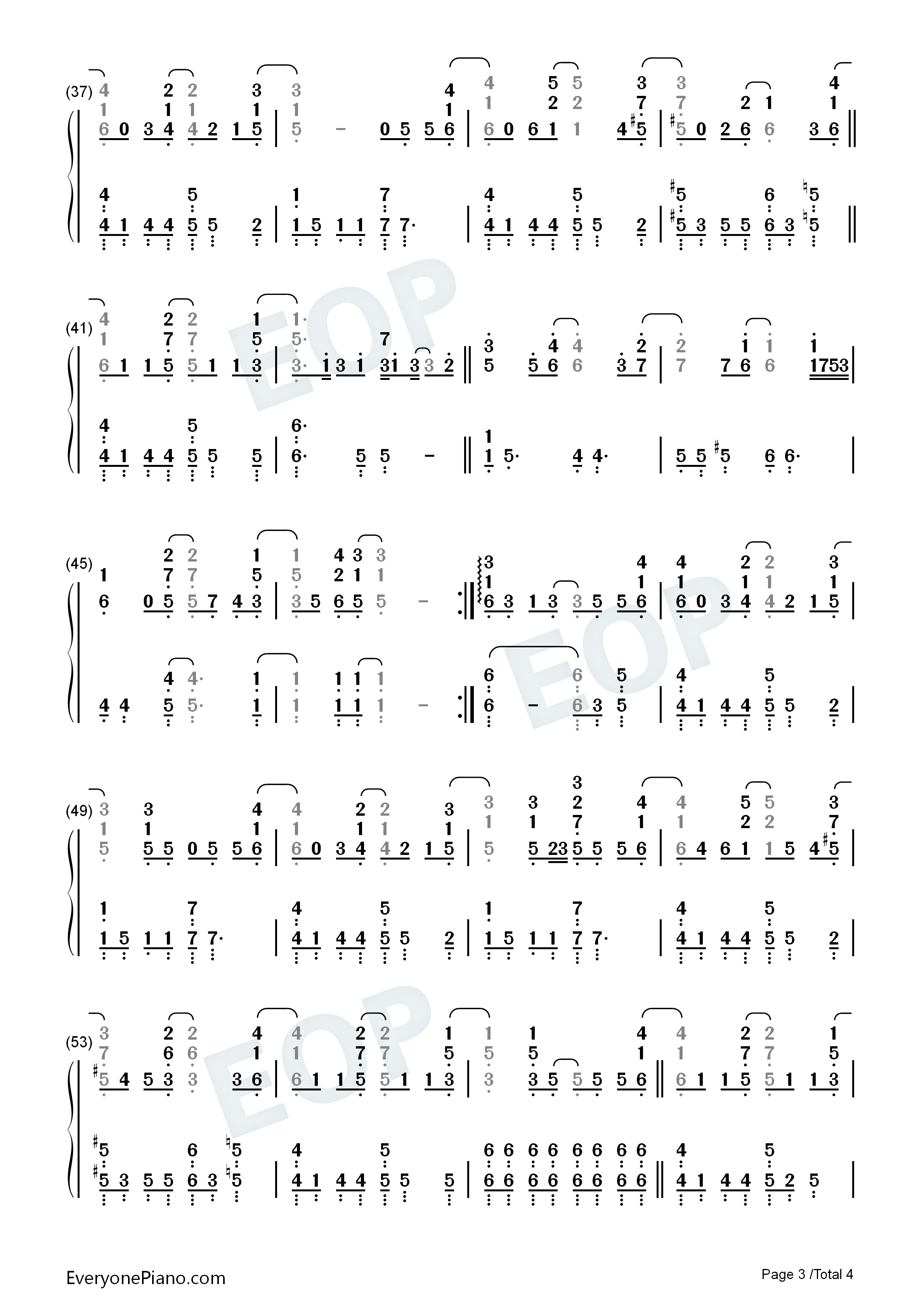 Touch_Love钢琴简谱_T尹美莱演唱