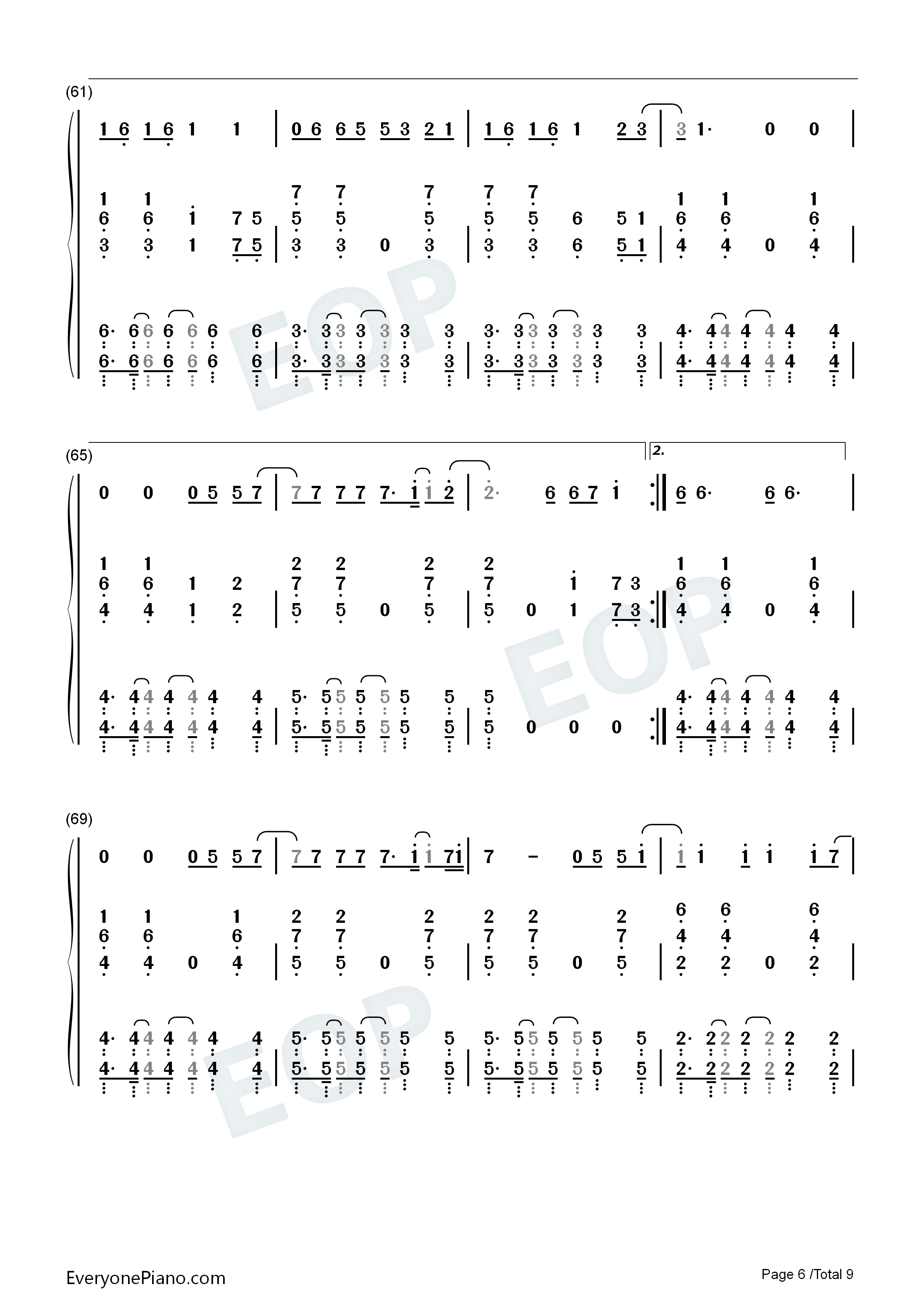 Fiction钢琴简谱_Beast演唱
