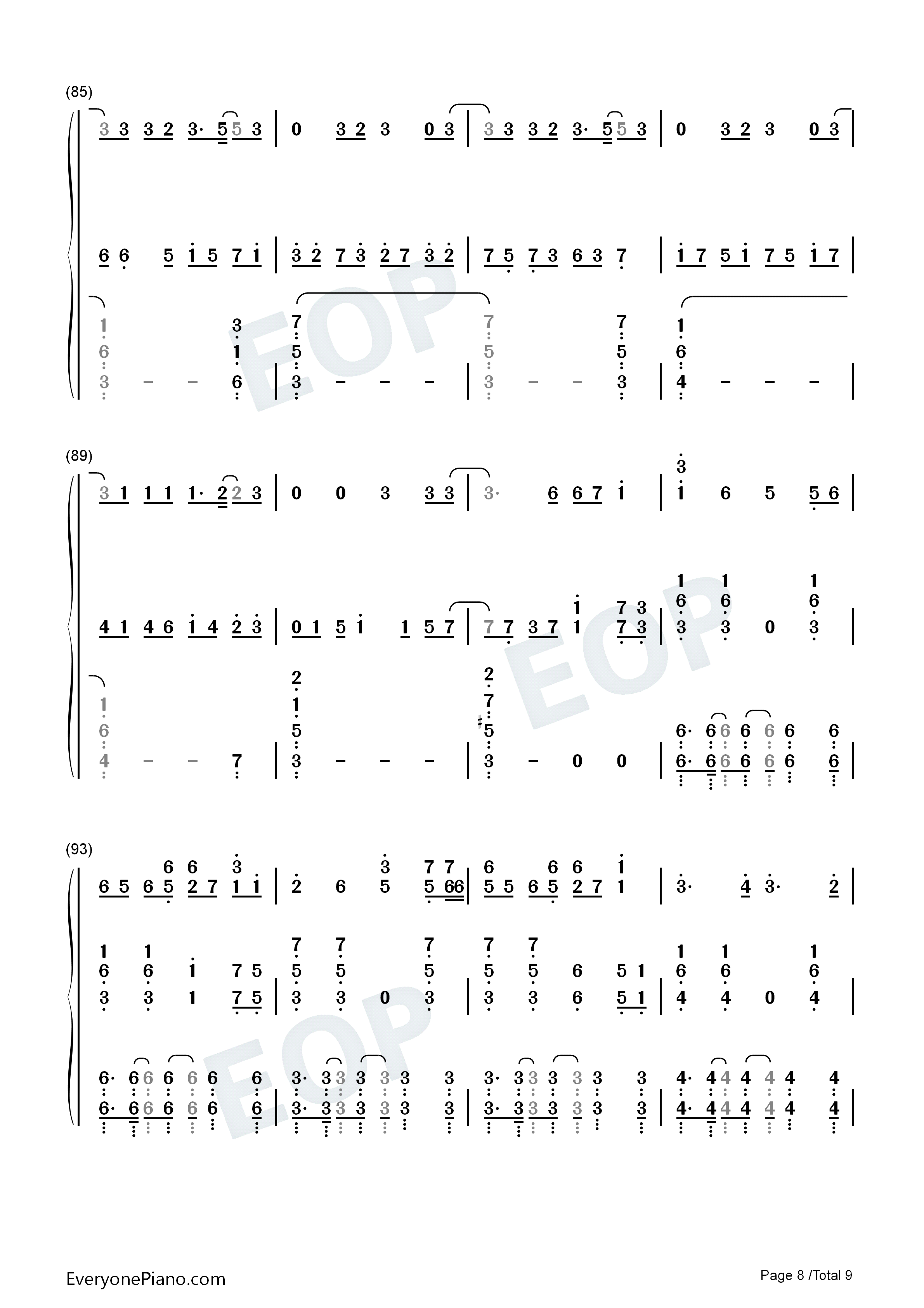 Fiction钢琴简谱_Beast演唱