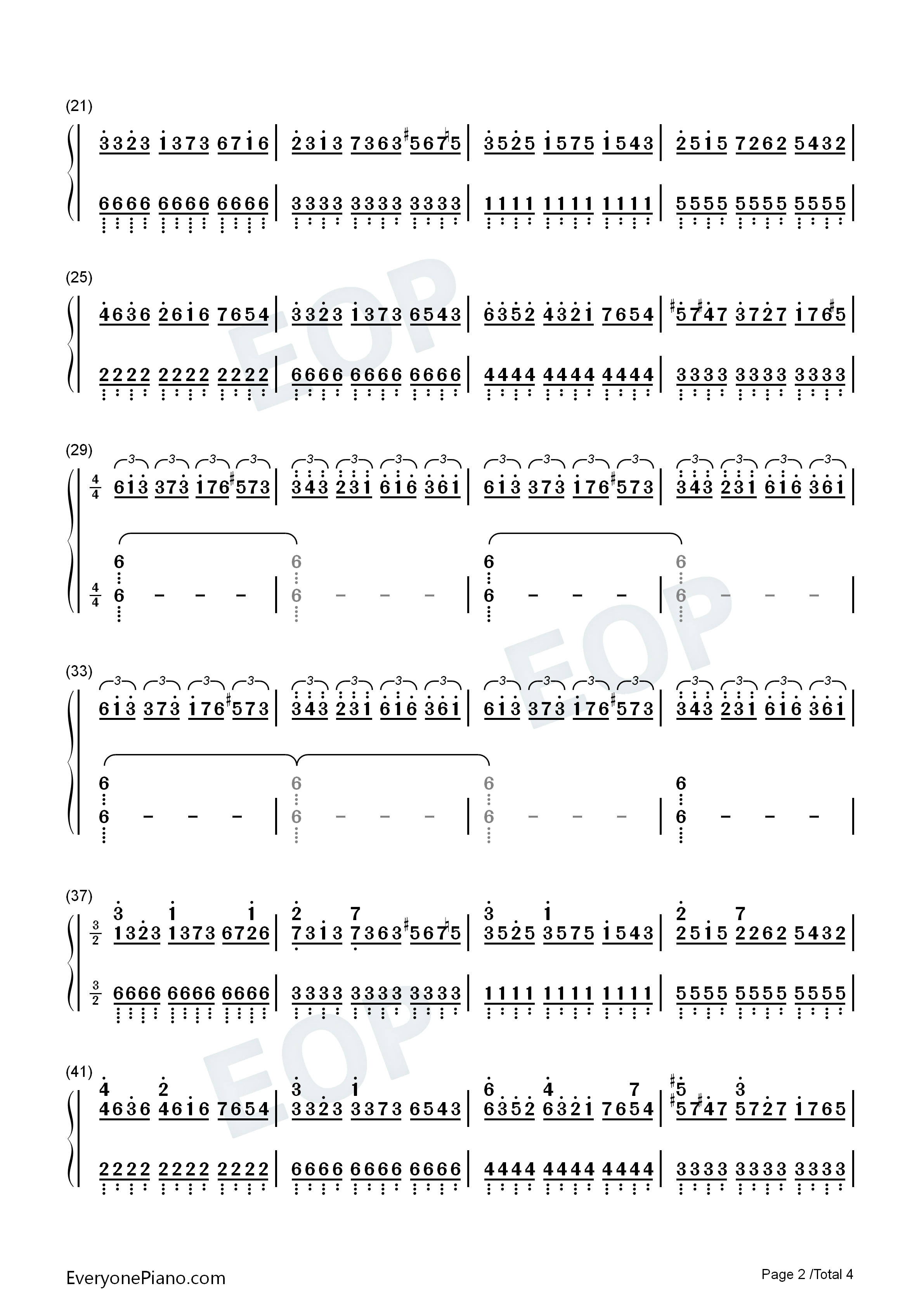 亨德尔的萨拉班德（Handel's_Sarabande）钢琴简谱_马克西姆_Maksim_Mrvica演唱