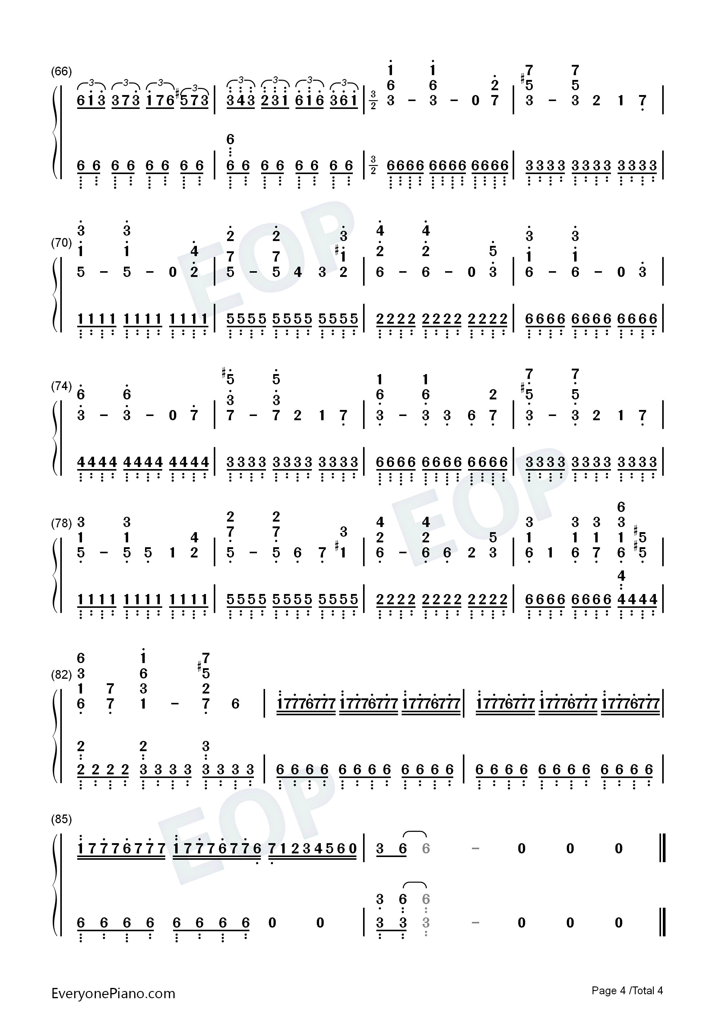 亨德尔的萨拉班德（Handel's_Sarabande）钢琴简谱_马克西姆_Maksim_Mrvica演唱