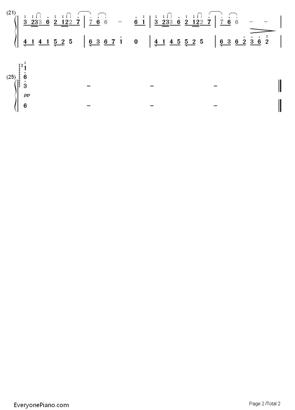 天使的翅膀钢琴简谱_安琥演唱