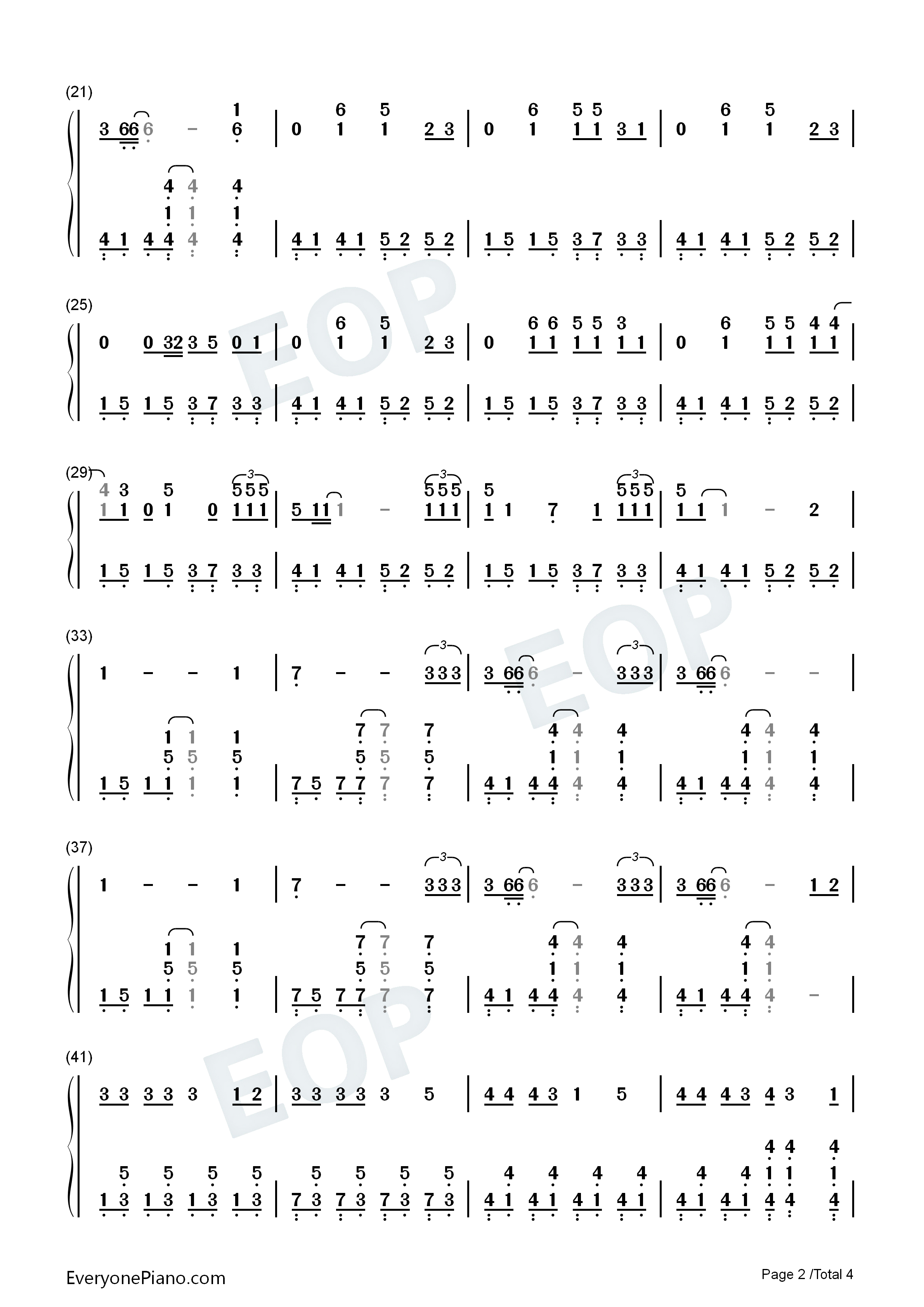 Whataya_Want_from_Me钢琴简谱_Adam_Lambert演唱