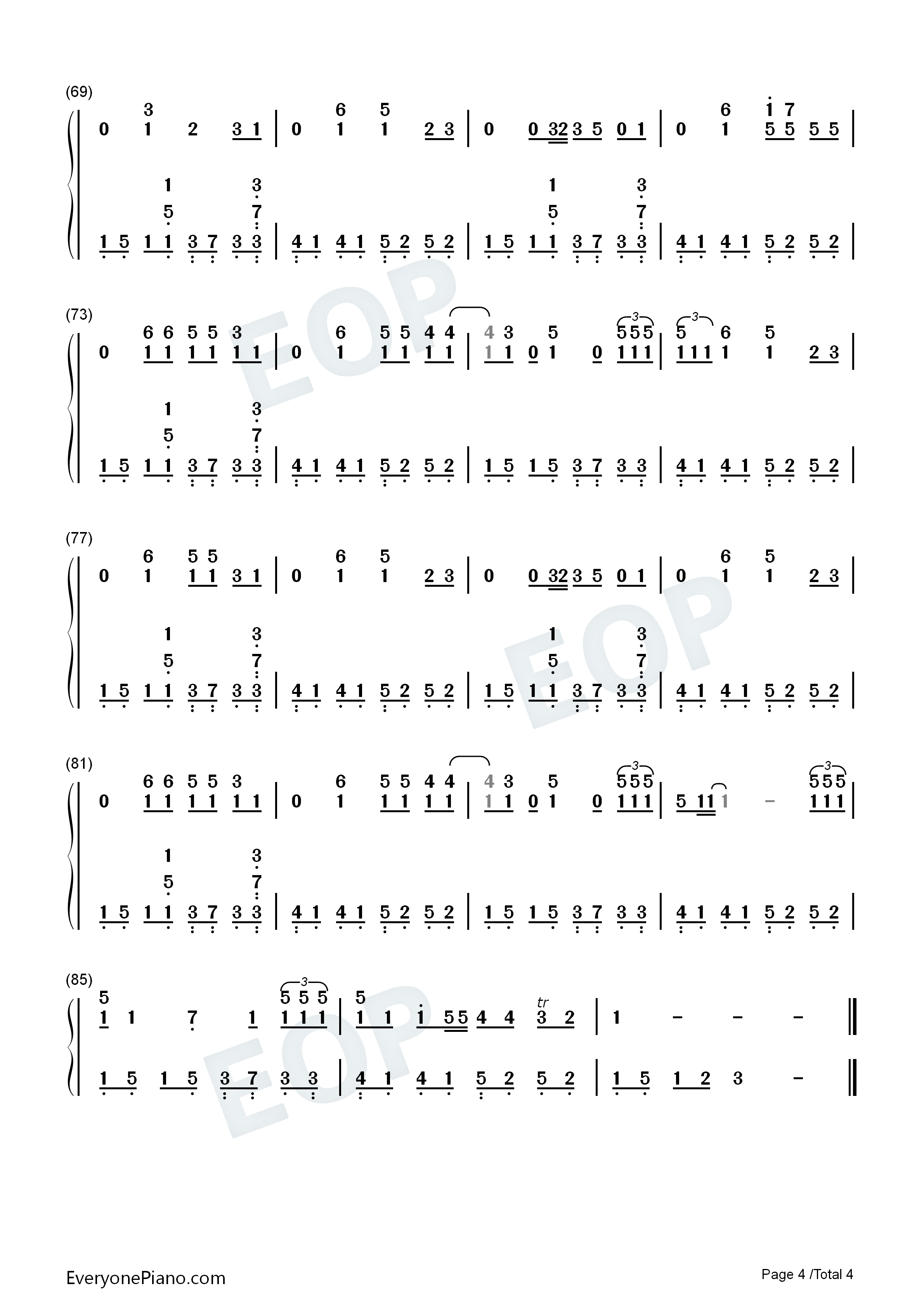 Whataya_Want_from_Me钢琴简谱_Adam_Lambert演唱