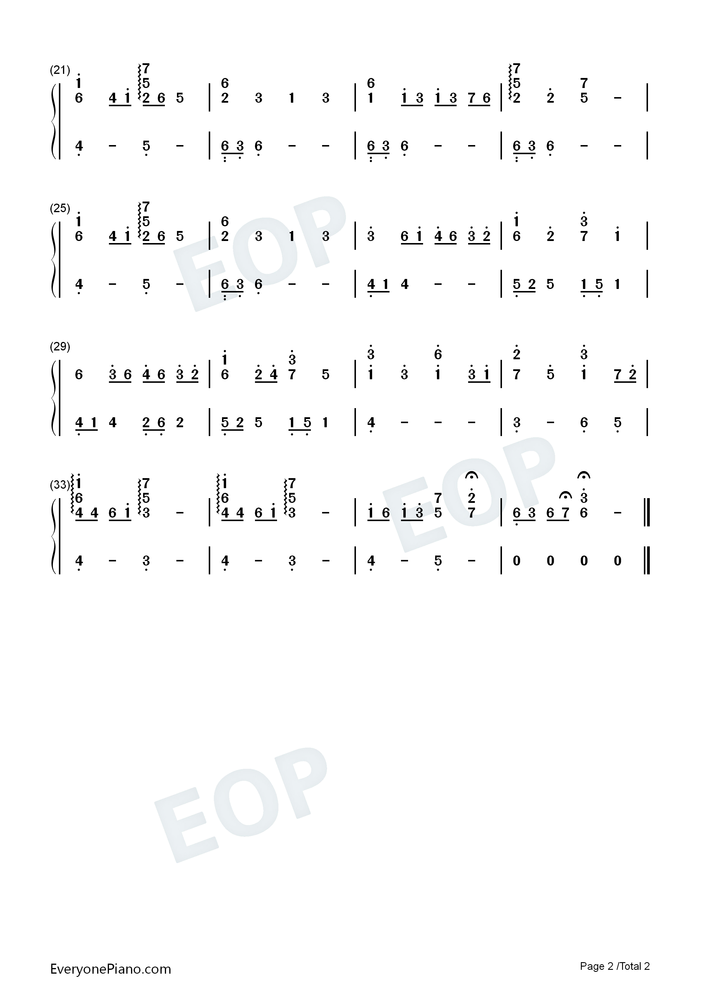 星星演奏的故事钢琴简谱_梶浦由记演唱