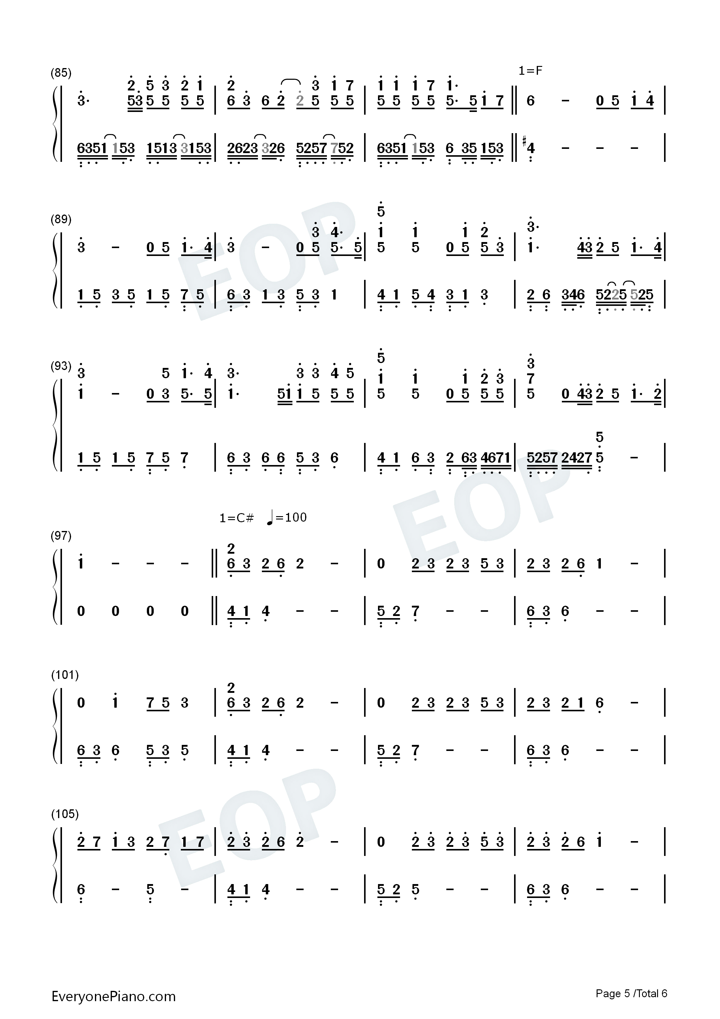 Epic_Tribute_Medley钢琴简谱_久石让演唱