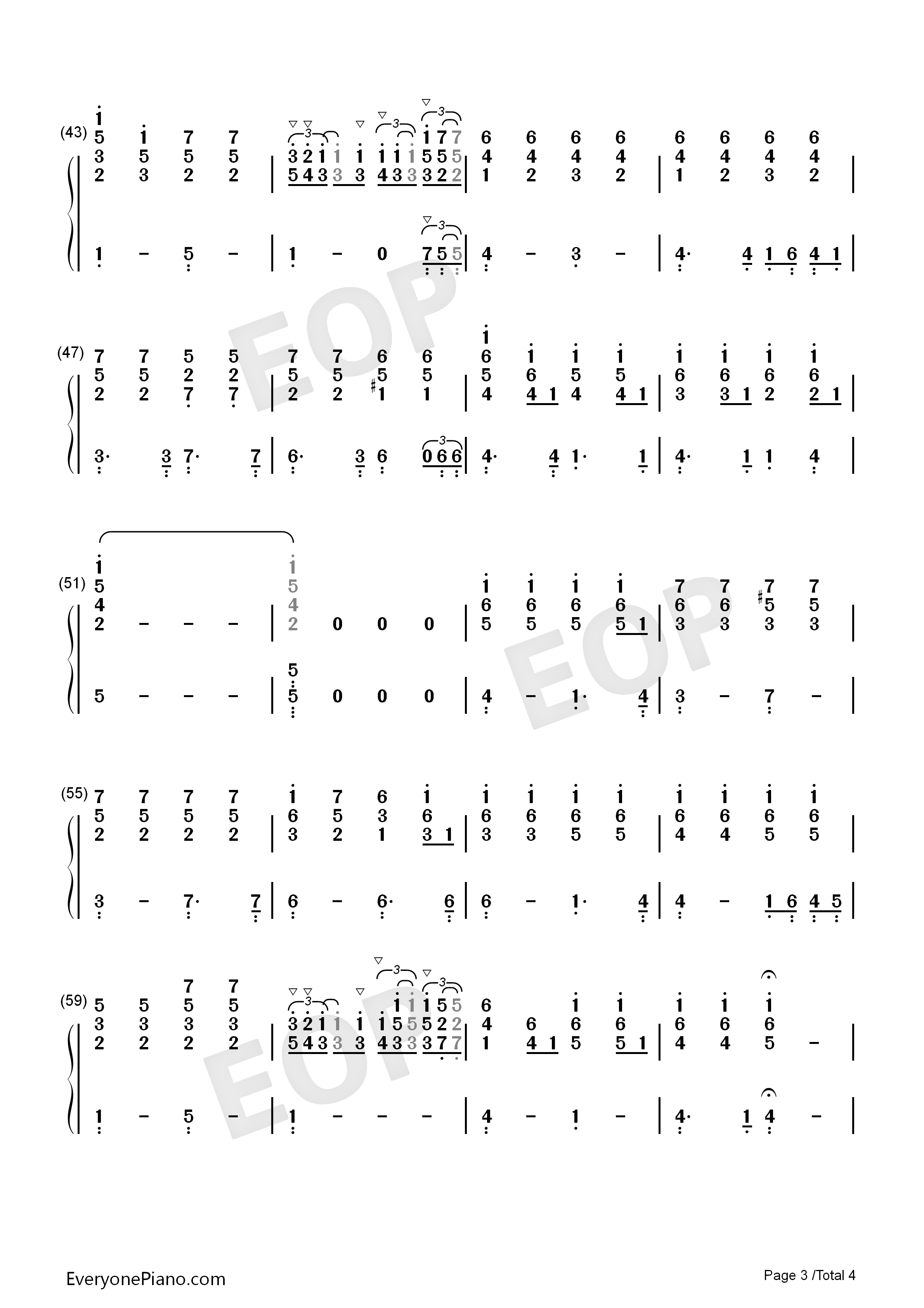 Close_to_You钢琴伴奏版钢琴简谱_卡朋特__The_Carpenters演唱