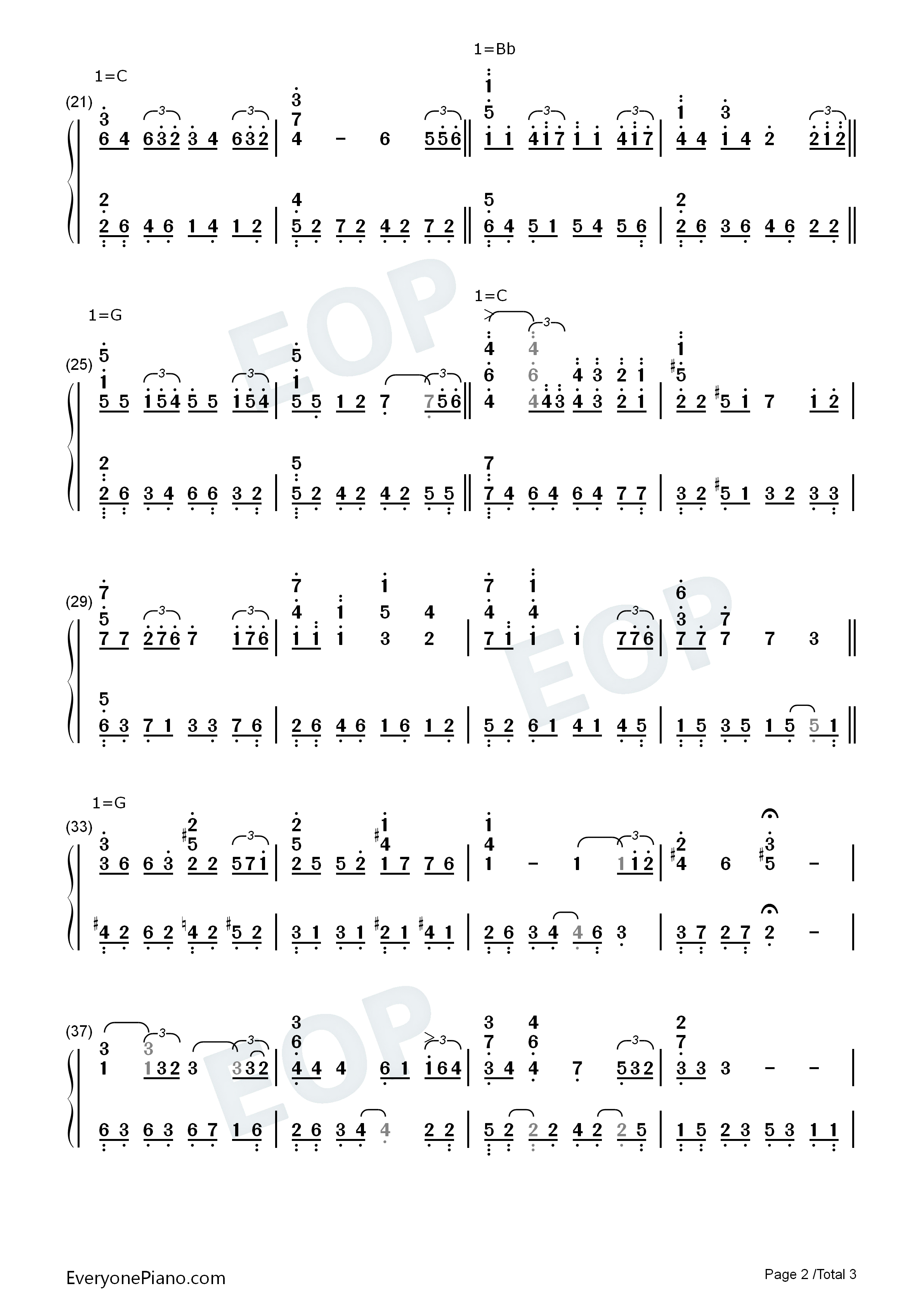 Falling钢琴简谱_李闰珉演唱