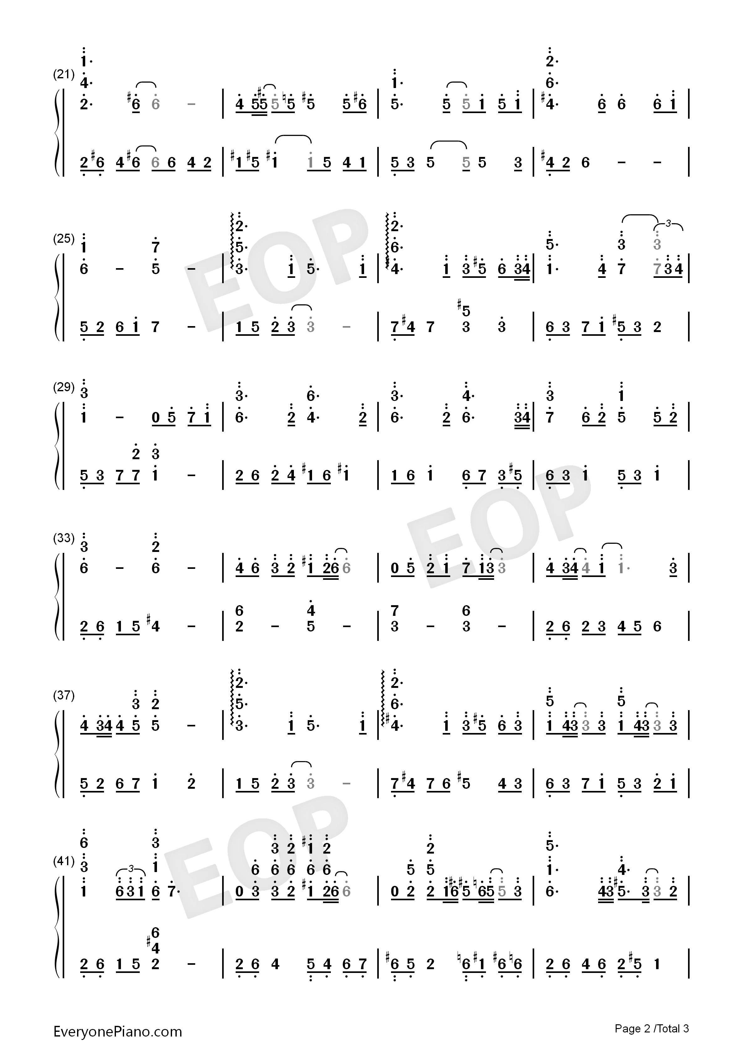 第一次钢琴简谱_冬日恋歌演唱