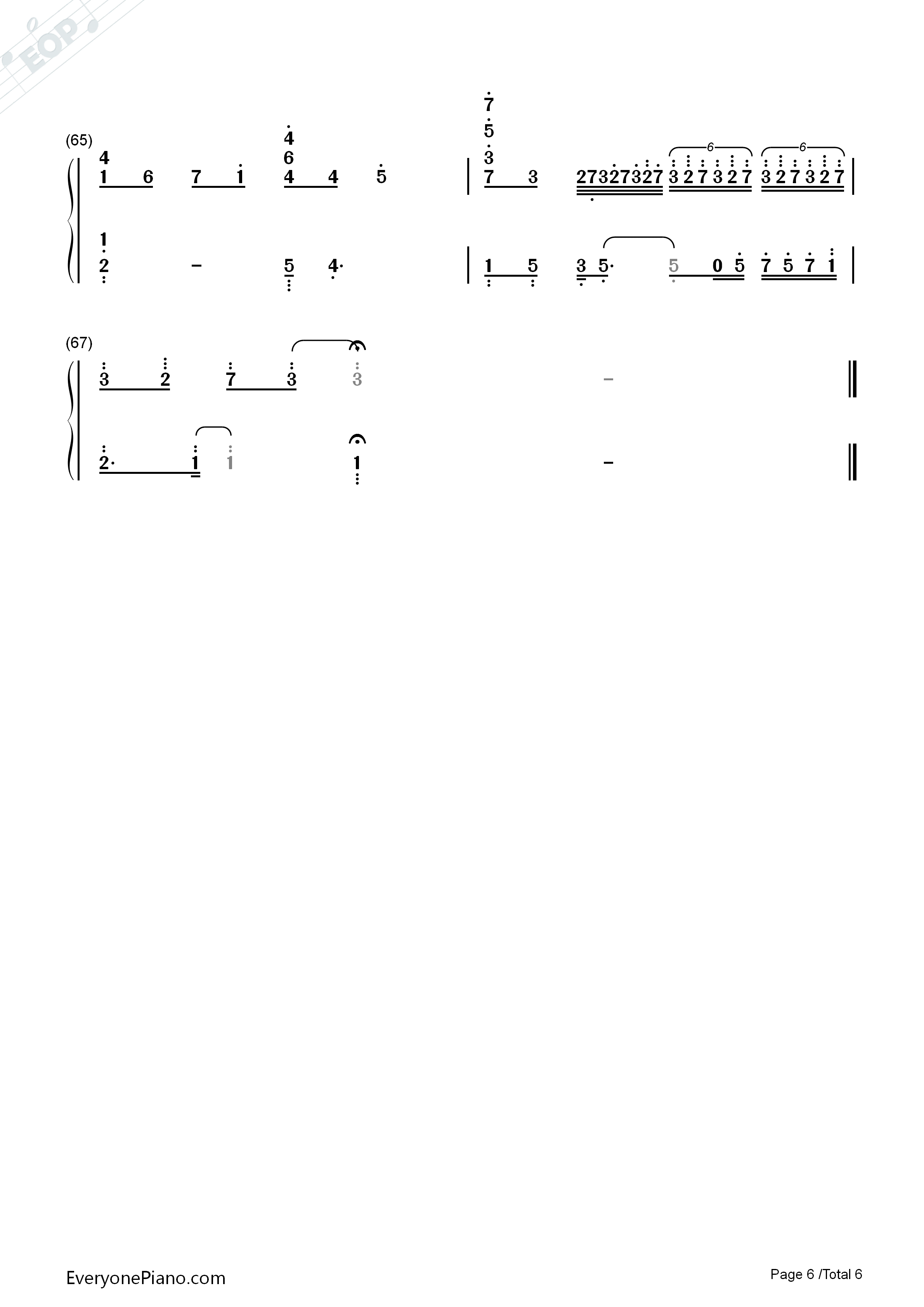 Autumn_Leaves钢琴简谱_李闰珉演唱