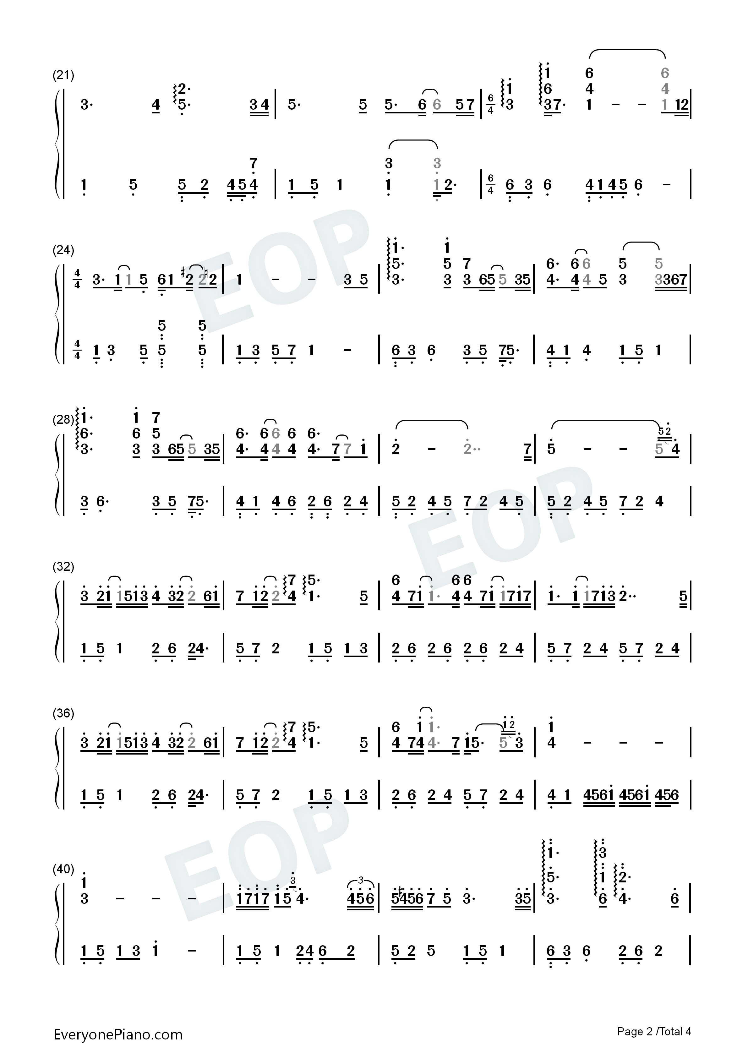 Walking_With_You钢琴简谱_The_Daydream演唱