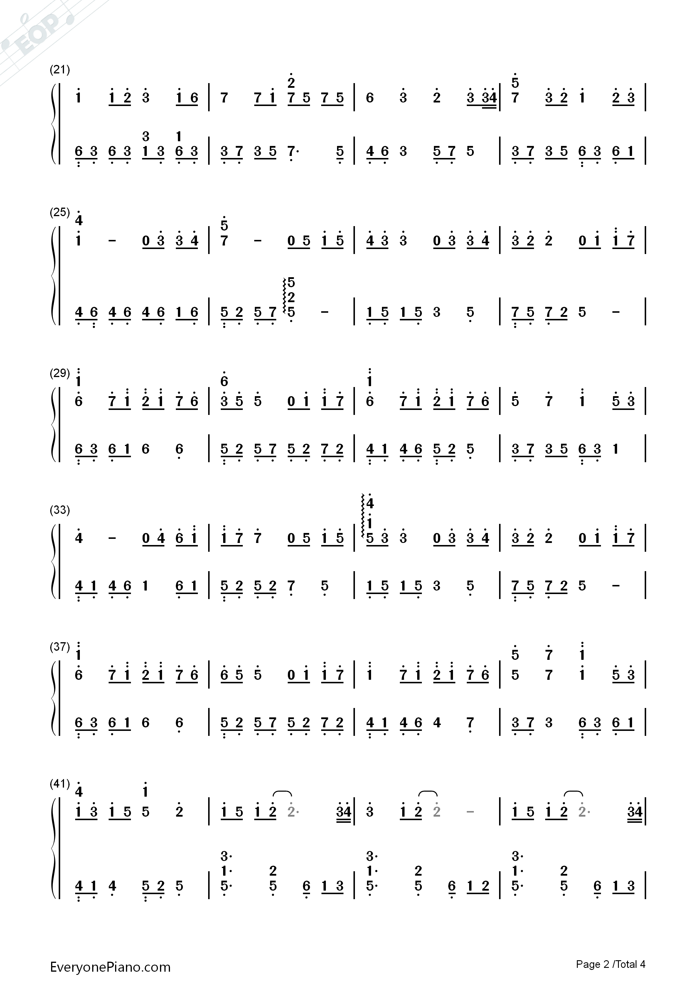 越长大越孤单钢琴简谱_牛奶@咖啡演唱