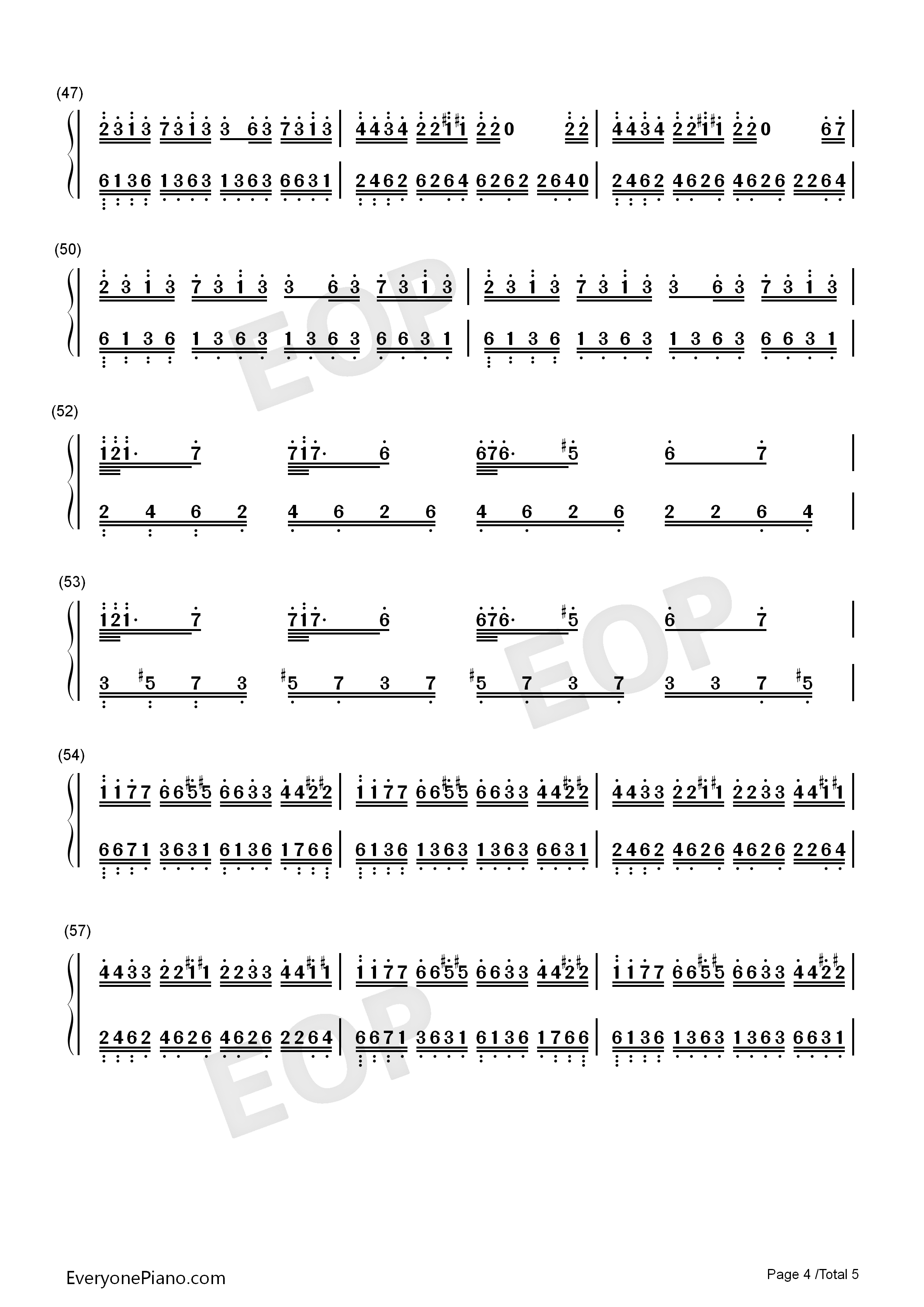 Hana's_Eyes钢琴简谱_马克西姆__Maksim_Mrvica演唱