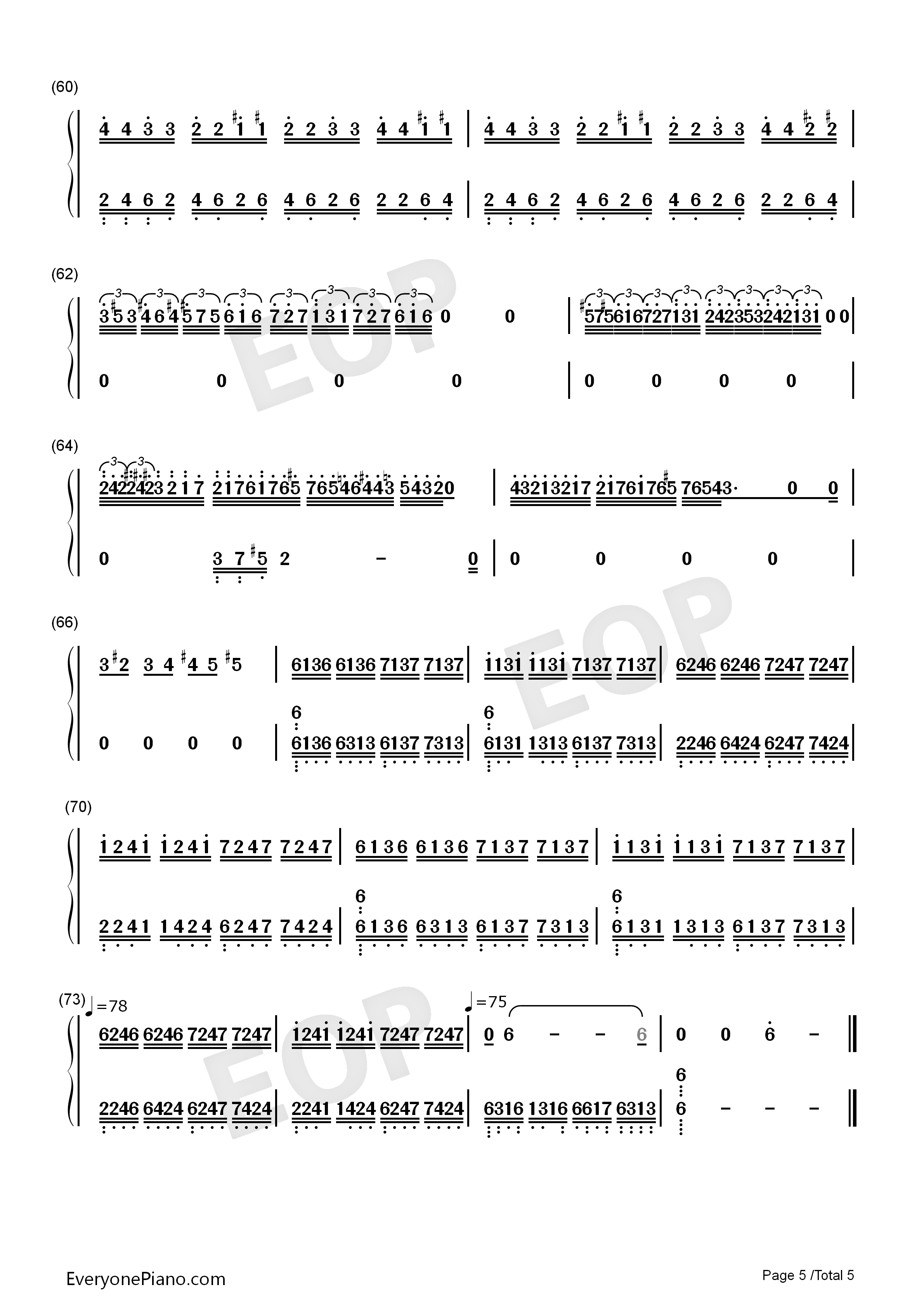 Hana's_Eyes钢琴简谱_马克西姆__Maksim_Mrvica演唱