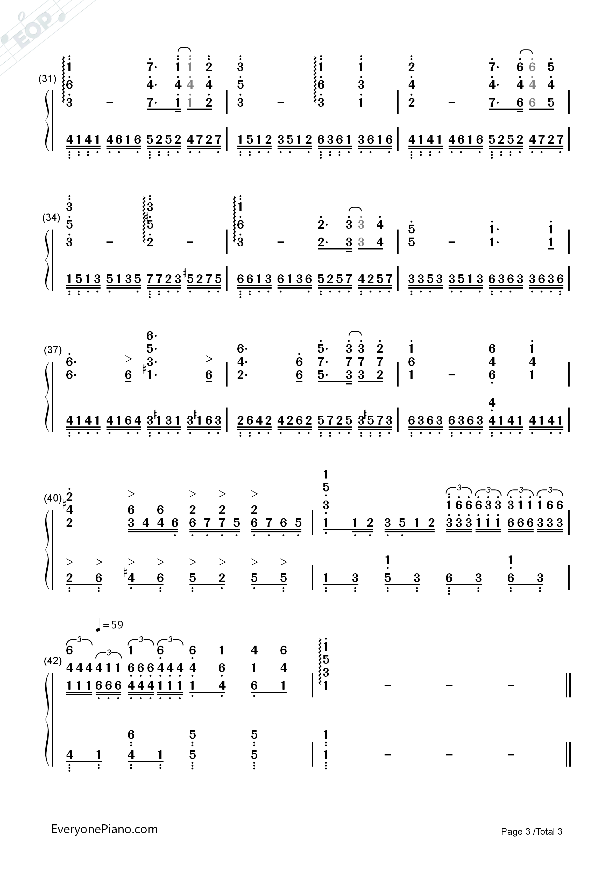 Beyond_The_Sea(拉梅尔)钢琴简谱_理查德克莱德曼演唱