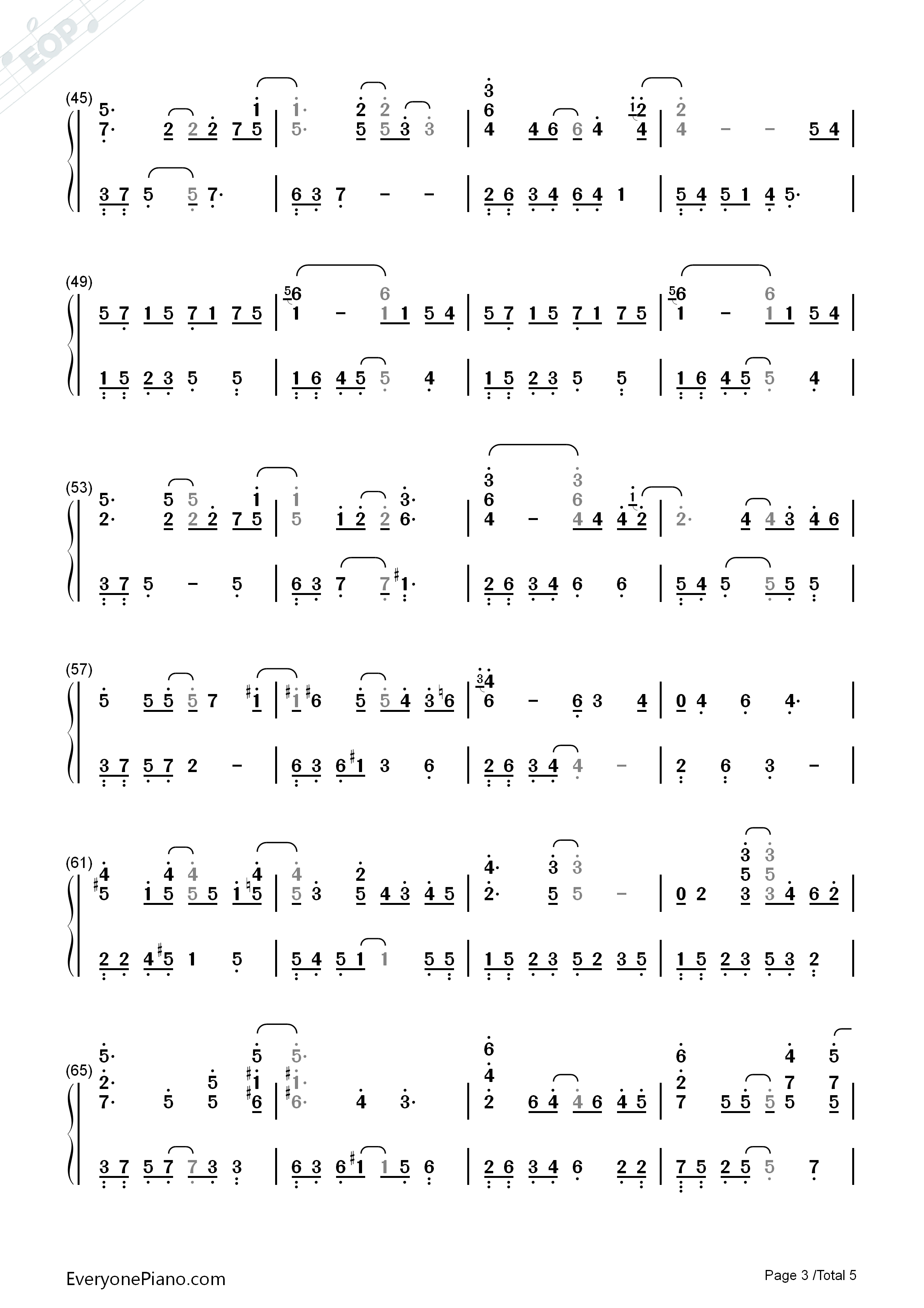 Dreams钢琴简谱_李闰珉（Yiruma）演唱