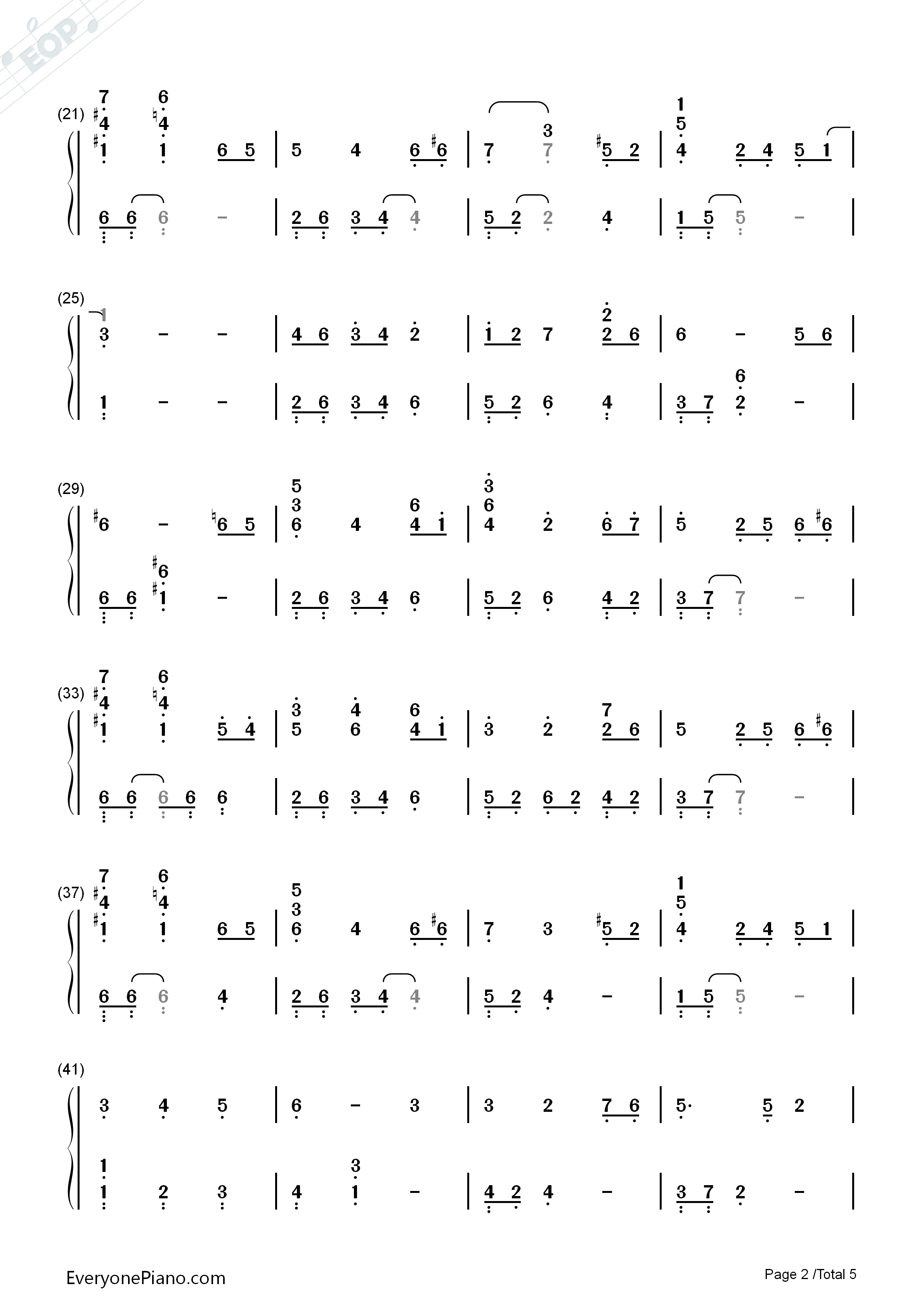 恰空钢琴简谱_李闰珉演唱