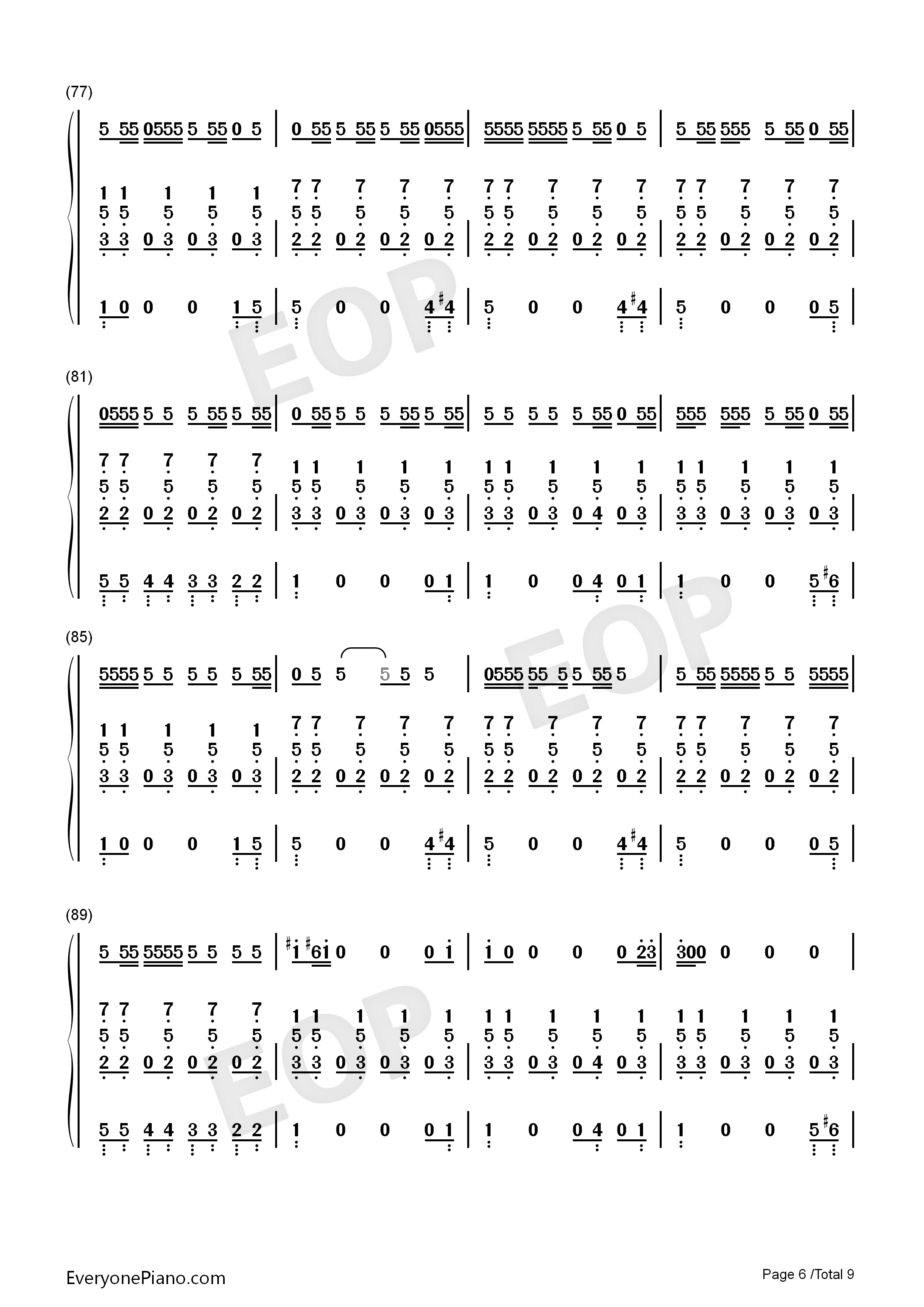 Blurred_Lines钢琴简谱_Robin_Thicke_&_T.I._&_Pharrell演唱