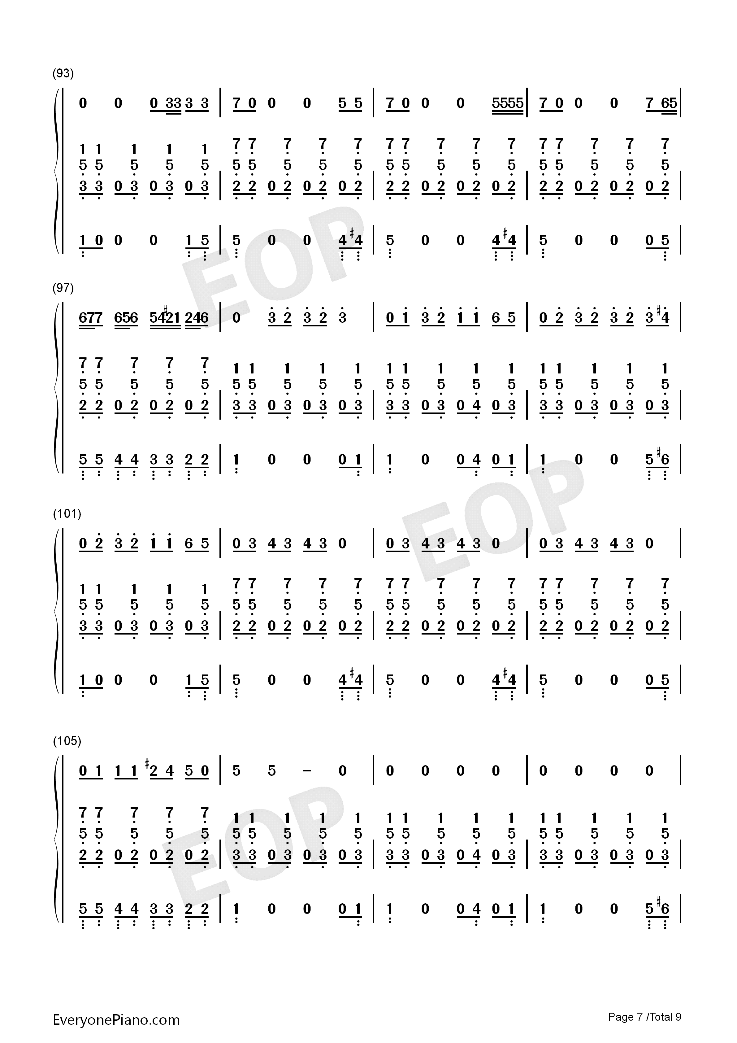 Blurred_Lines钢琴简谱_Robin_Thicke_&_T.I._&_Pharrell演唱