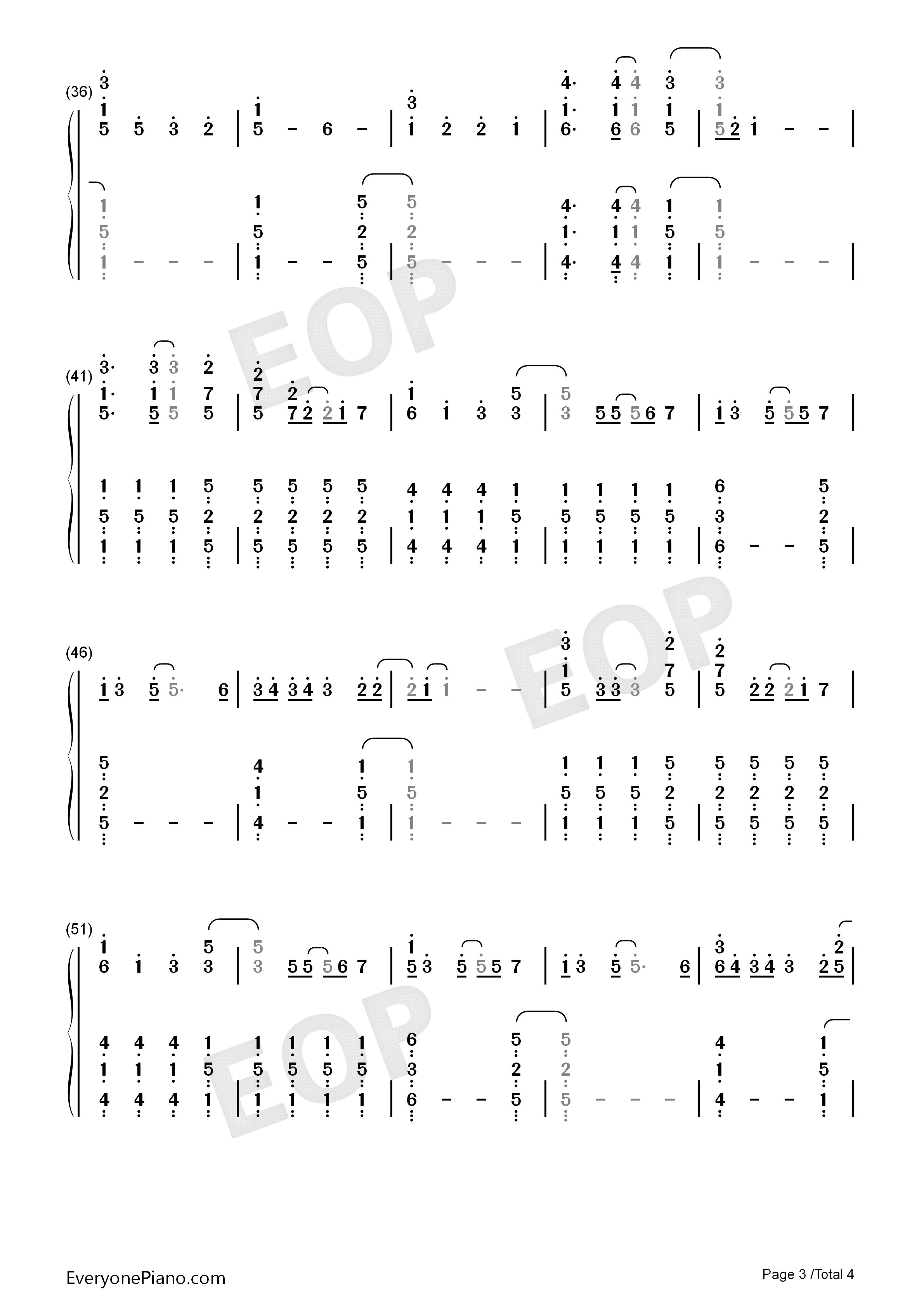 Popular_Song钢琴简谱_Mika_&_Ariana_Grande演唱