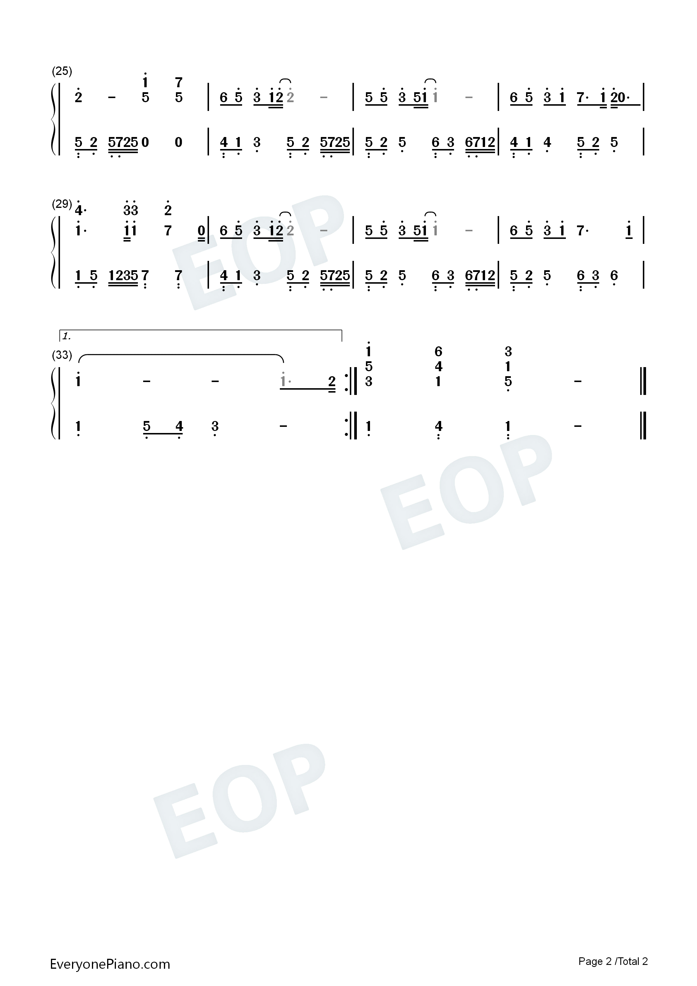 可惜不是你钢琴简谱_梁静茹演唱