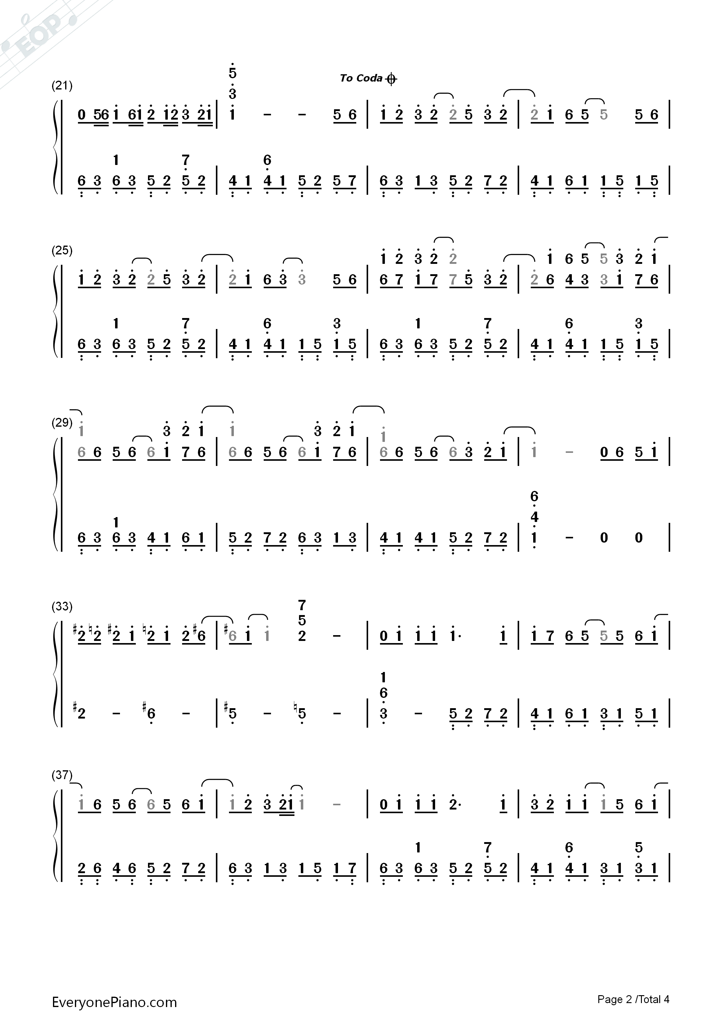 丝路钢琴简谱_梁静茹演唱