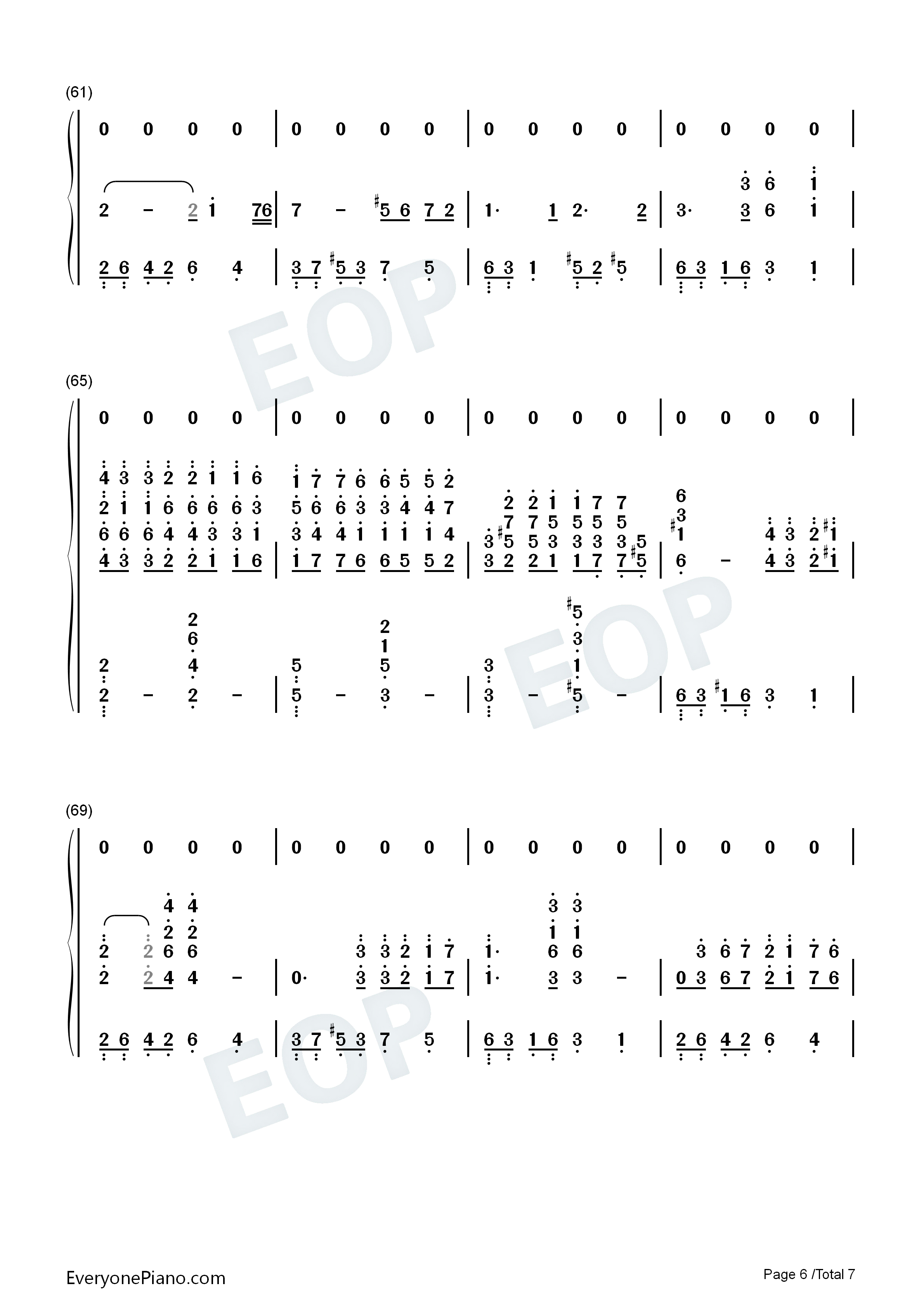 利鲁之歌钢琴简谱_马克西姆演唱