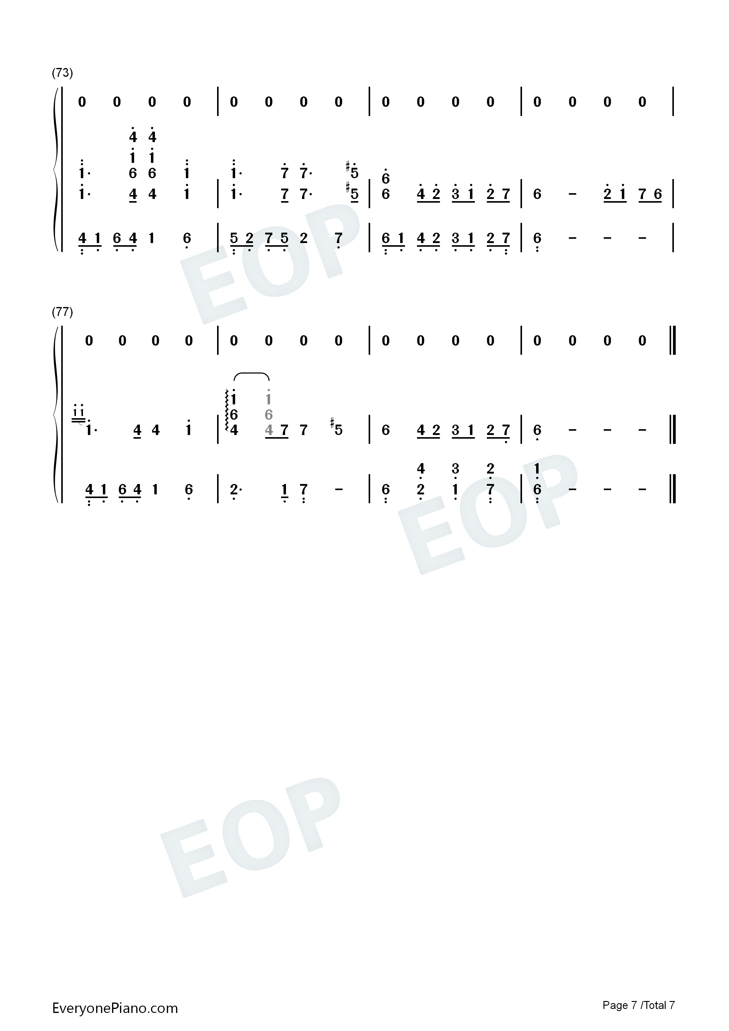 利鲁之歌钢琴简谱_马克西姆演唱