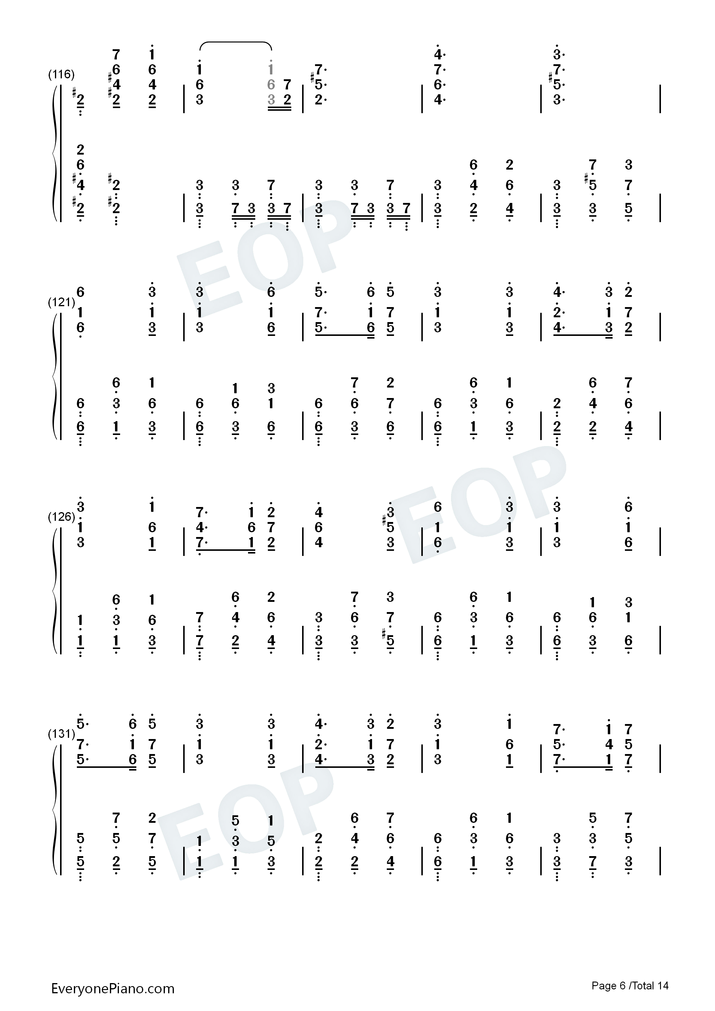 满天钢琴简谱_Kalafina演唱