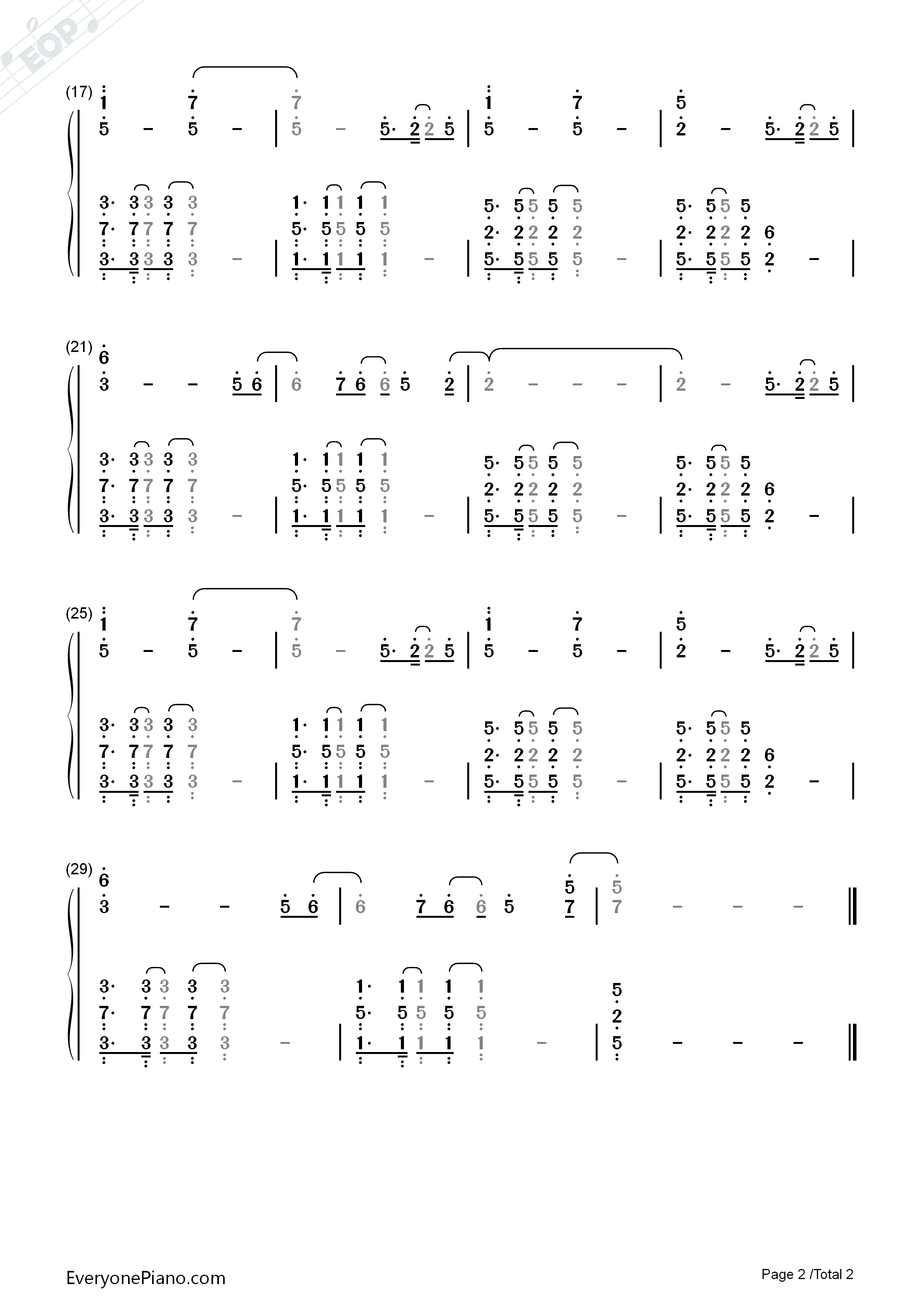 Unconditionally钢琴简谱_Katy_Perry演唱