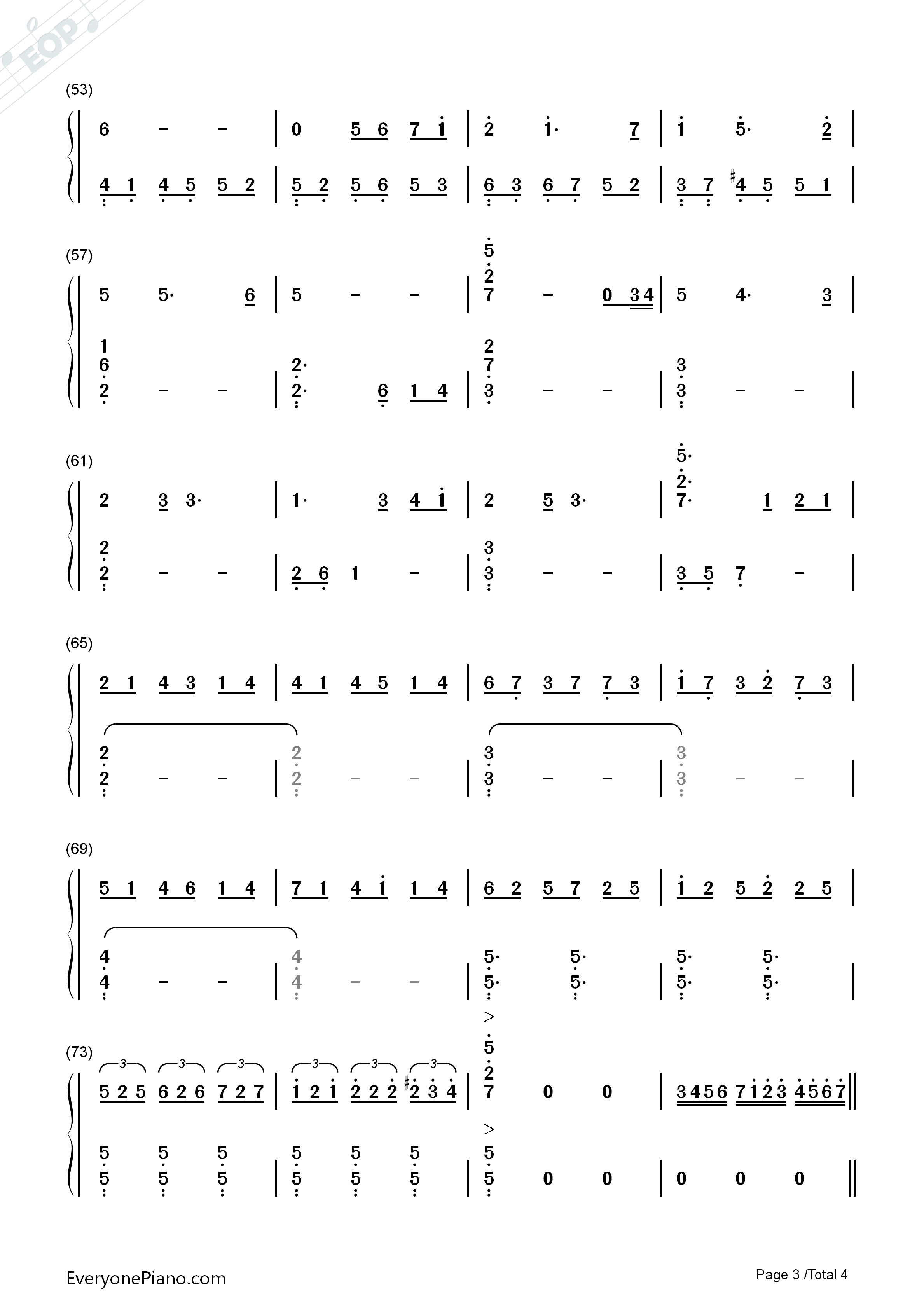 久远钢琴简谱_关户刚演唱