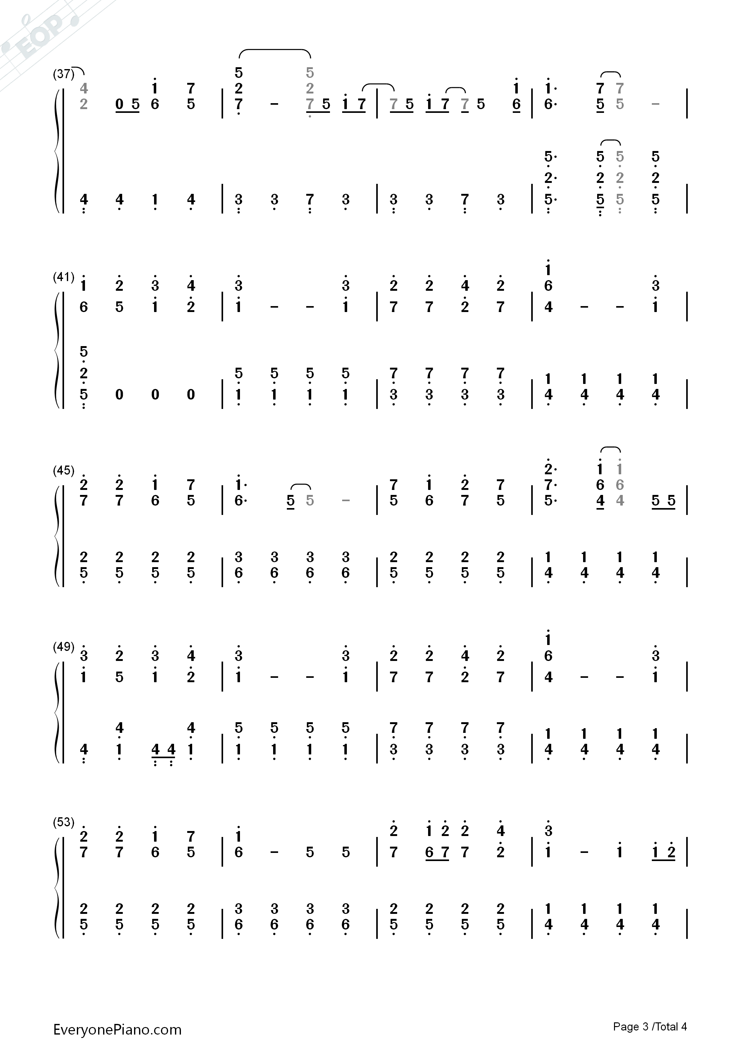 BOYS_&_GIRLS钢琴简谱_LM.C演唱