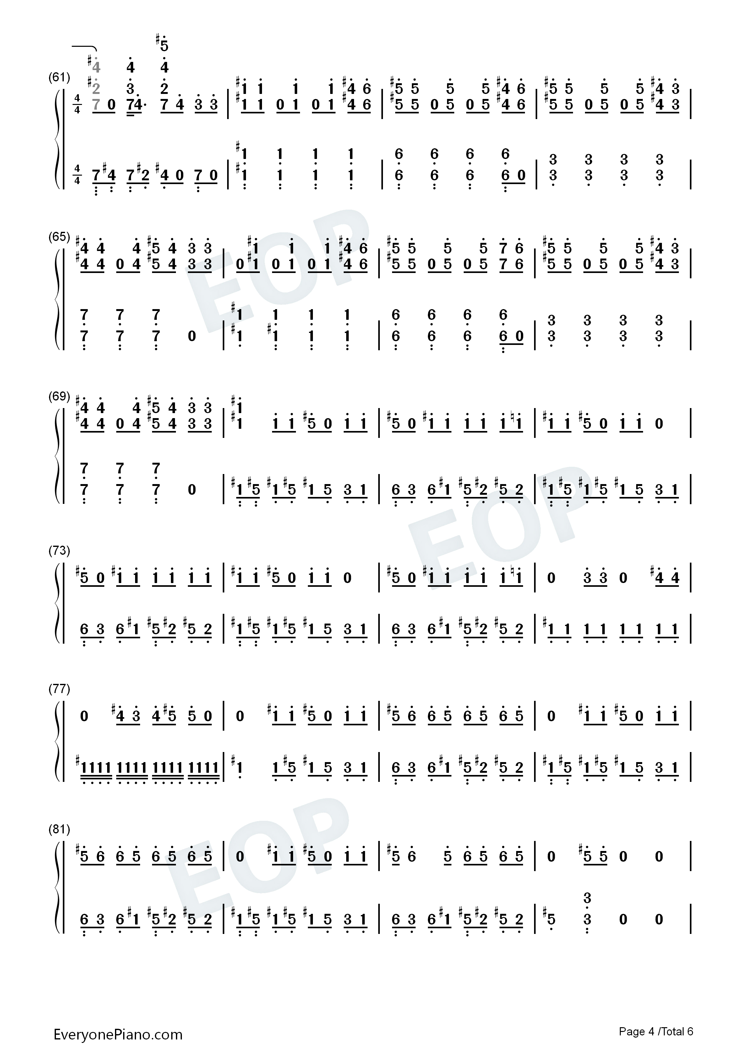 Slow_Down钢琴简谱_Selena_Gomez演唱