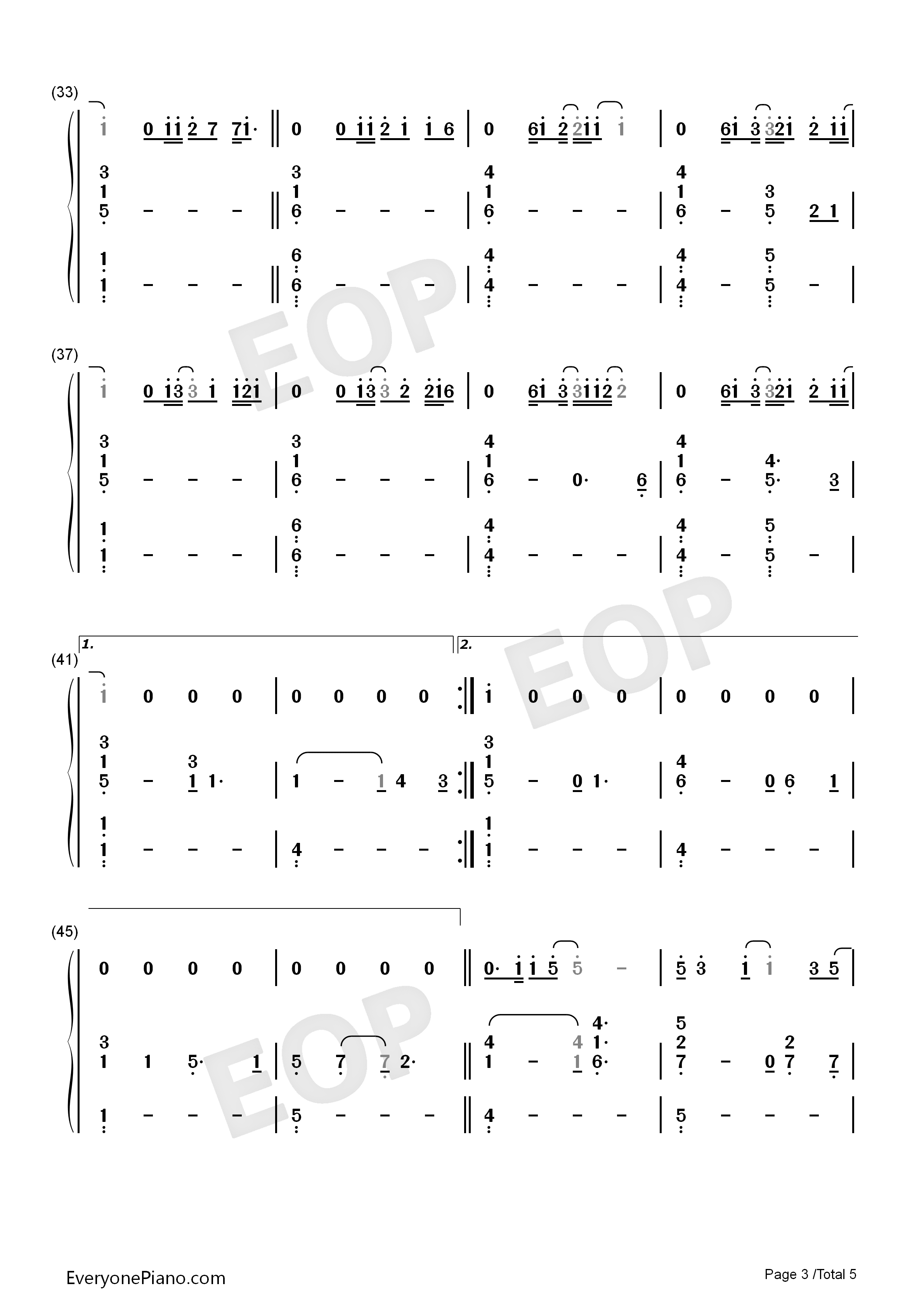 Goodbye_My_Lover伴奏钢琴简谱_James_Blunt演唱
