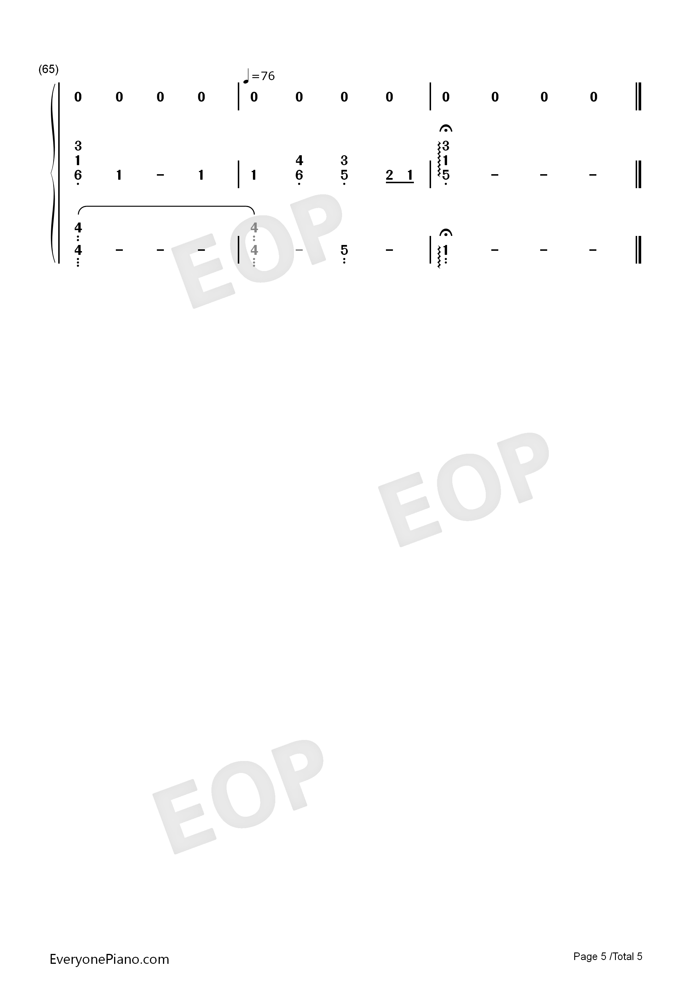 Goodbye_My_Lover伴奏钢琴简谱_James_Blunt演唱